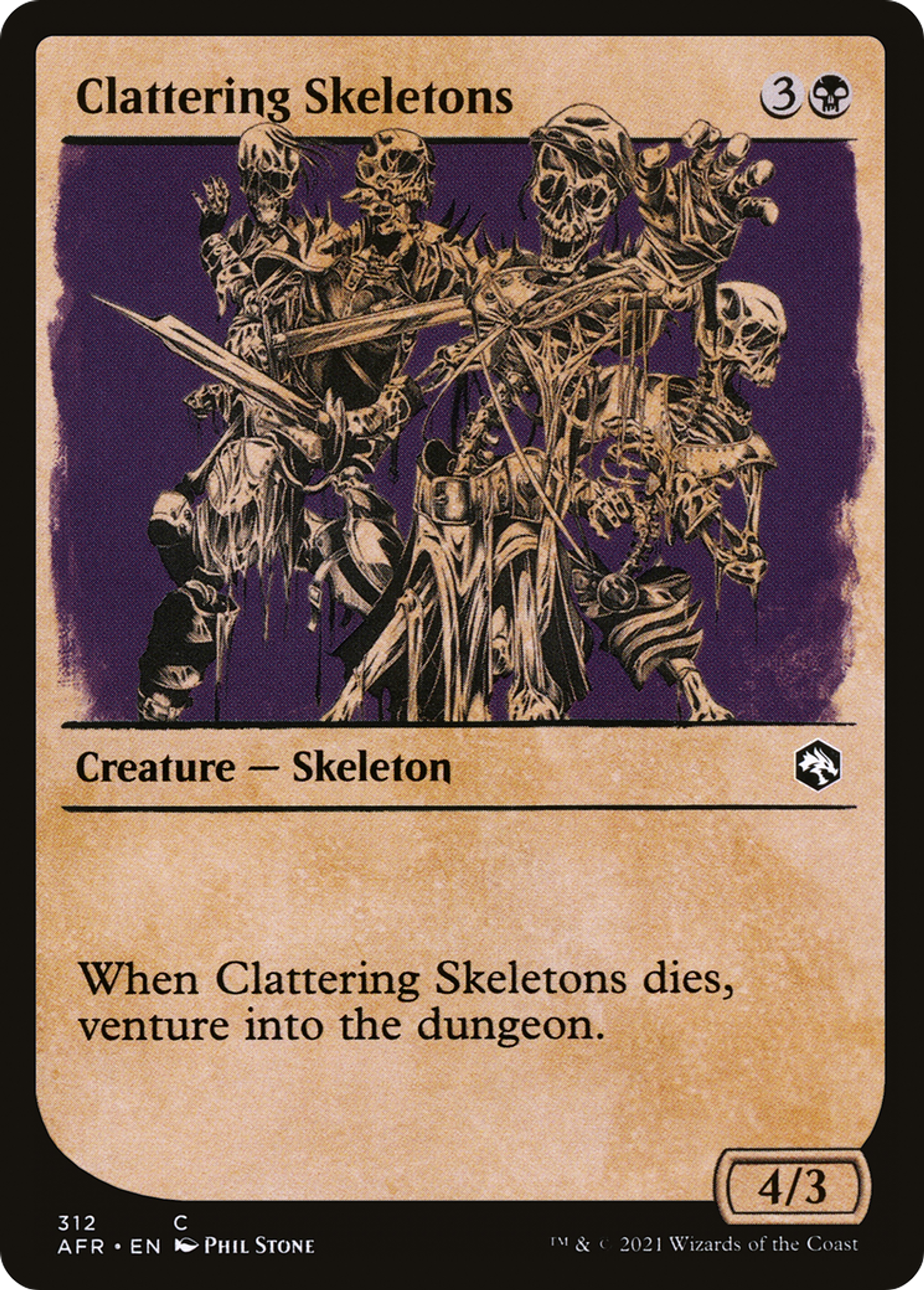 Clattering Skeletons — Adventures in the Forgotten Realms — Magic: The Gathering