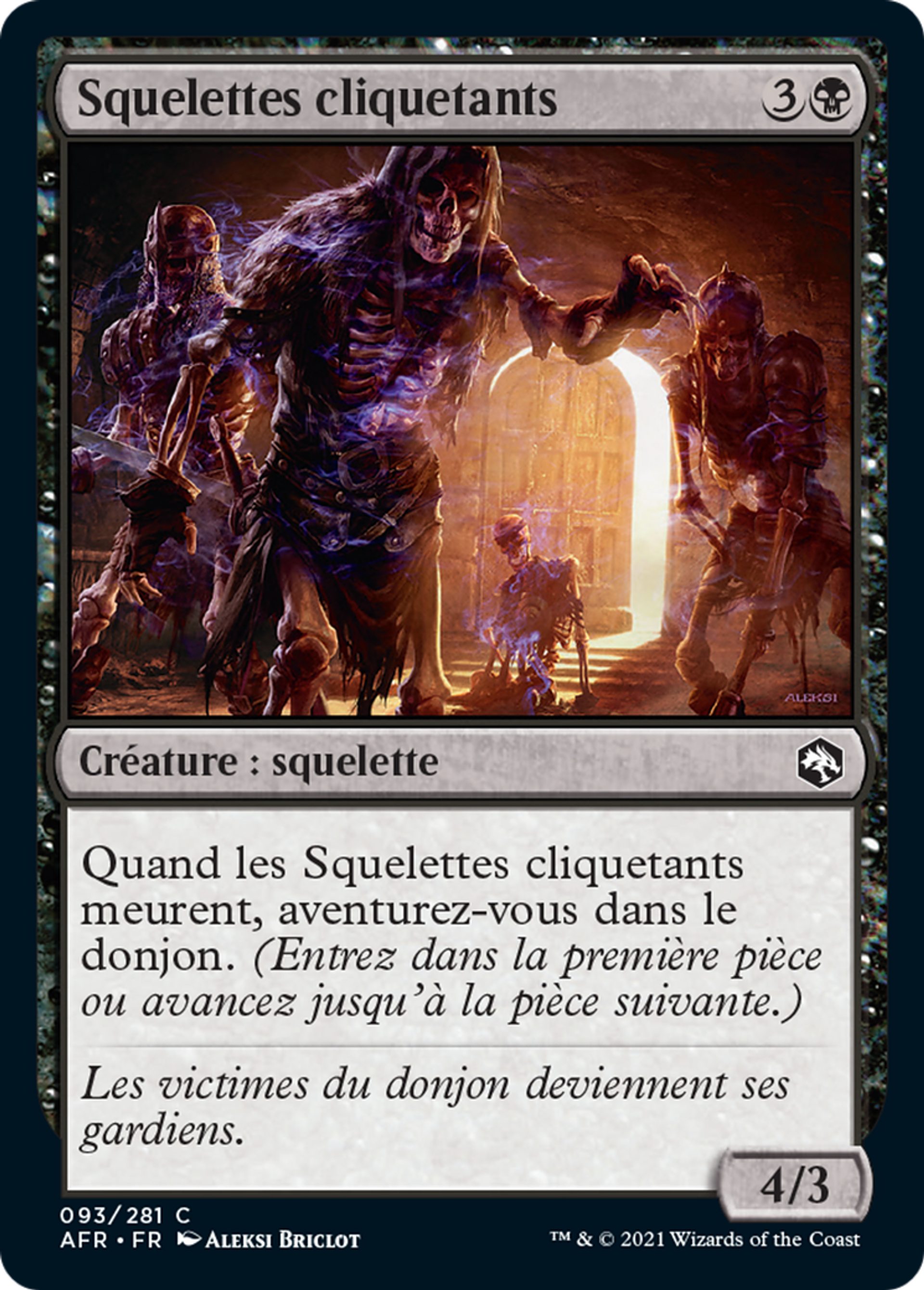 Squelettes cliquetants — Adventures in the Forgotten Realms — Magic: The Gathering