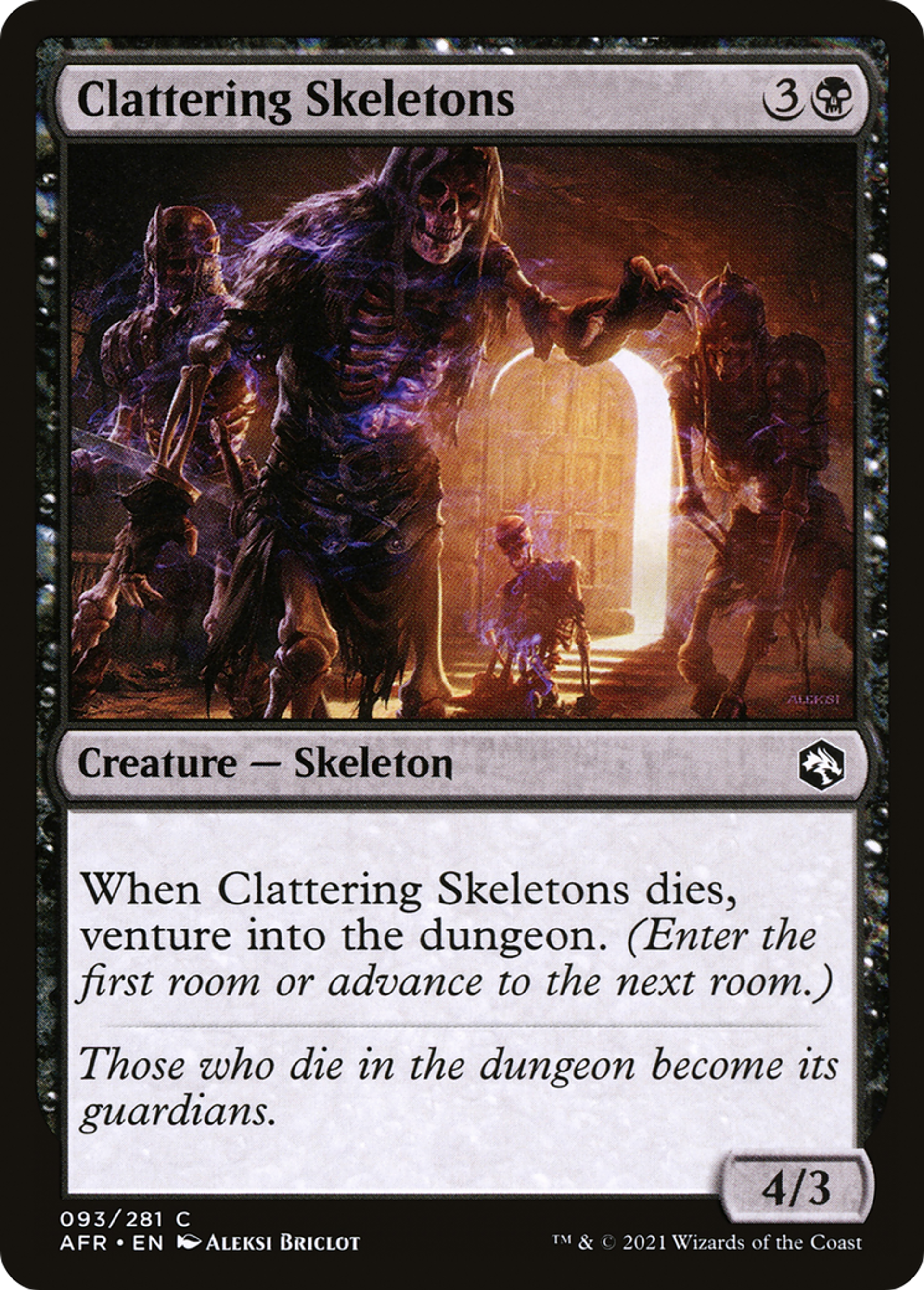 Clattering Skeletons — Adventures in the Forgotten Realms — Magic: The Gathering