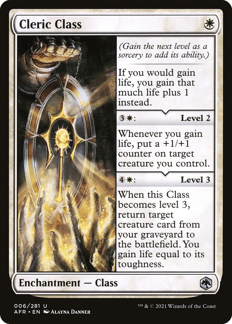 Cleric Class — Adventures in the Forgotten Realms — Magic: The Gathering