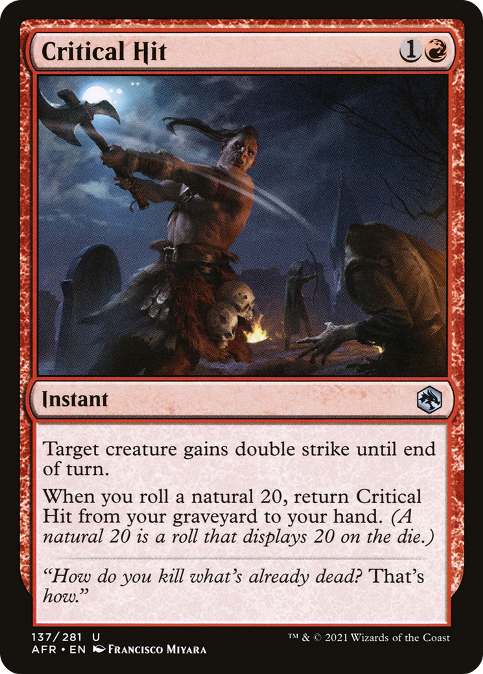 Critical Hit — Adventures in the Forgotten Realms — Magic: The Gathering