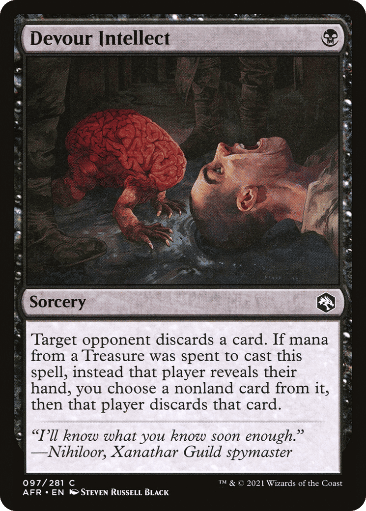 Devour Intellect — Adventures in the Forgotten Realms — Magic: The Gathering
