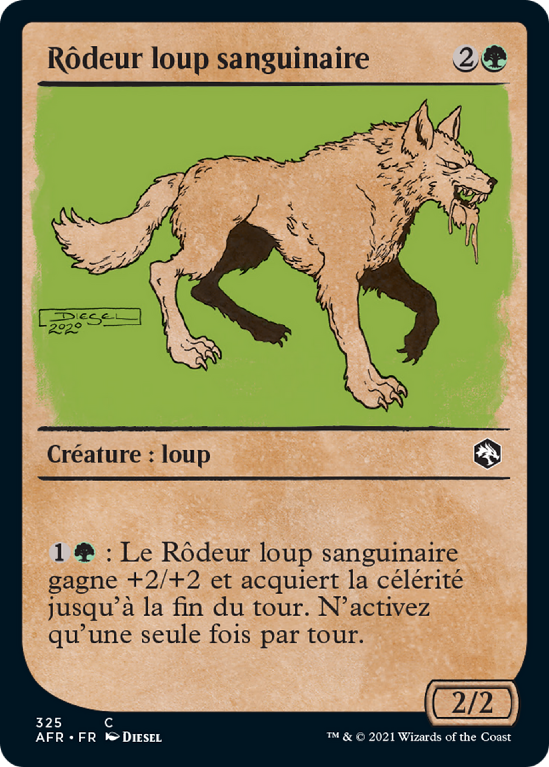 Rôdeur loup sanguinaire — Adventures in the Forgotten Realms — Magic: The Gathering