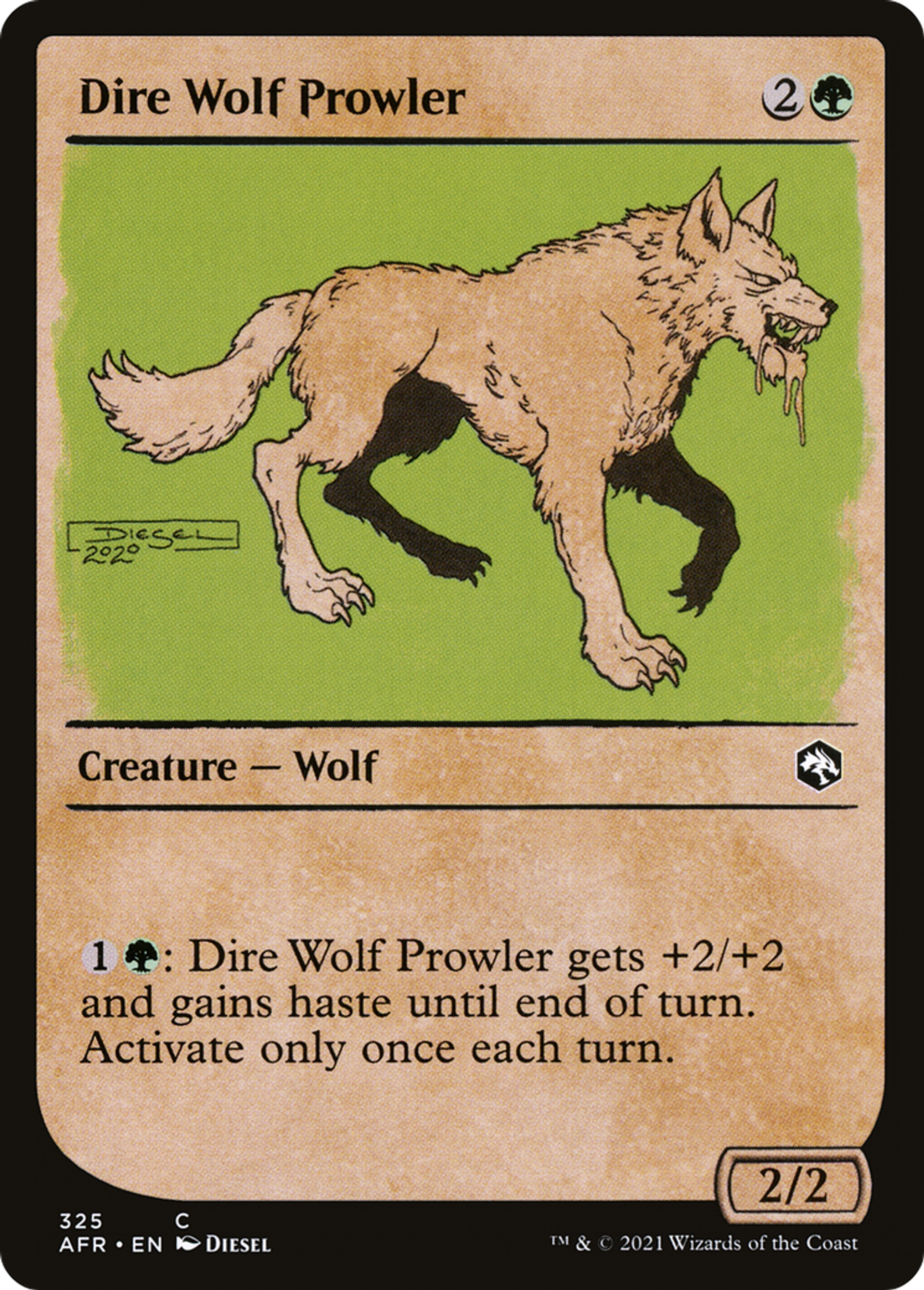 Dire Wolf Prowler — Adventures in the Forgotten Realms — Magic: The Gathering