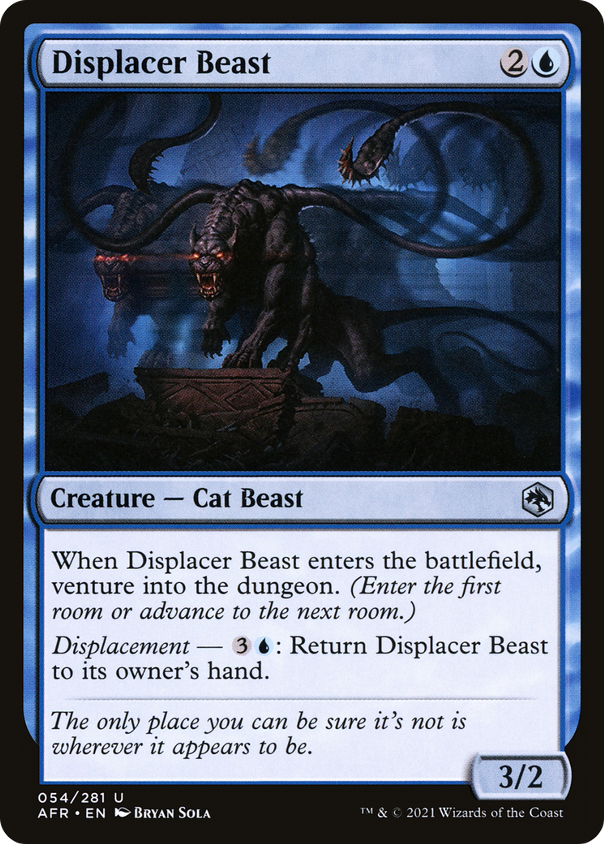 Displacer Beast — Adventures in the Forgotten Realms — Magic: The Gathering