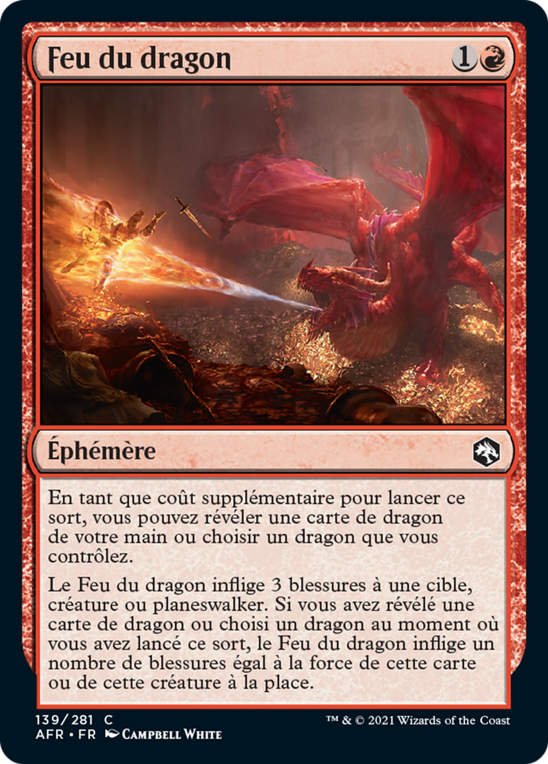 Feu du dragon — Adventures in the Forgotten Realms — Magic: The Gathering