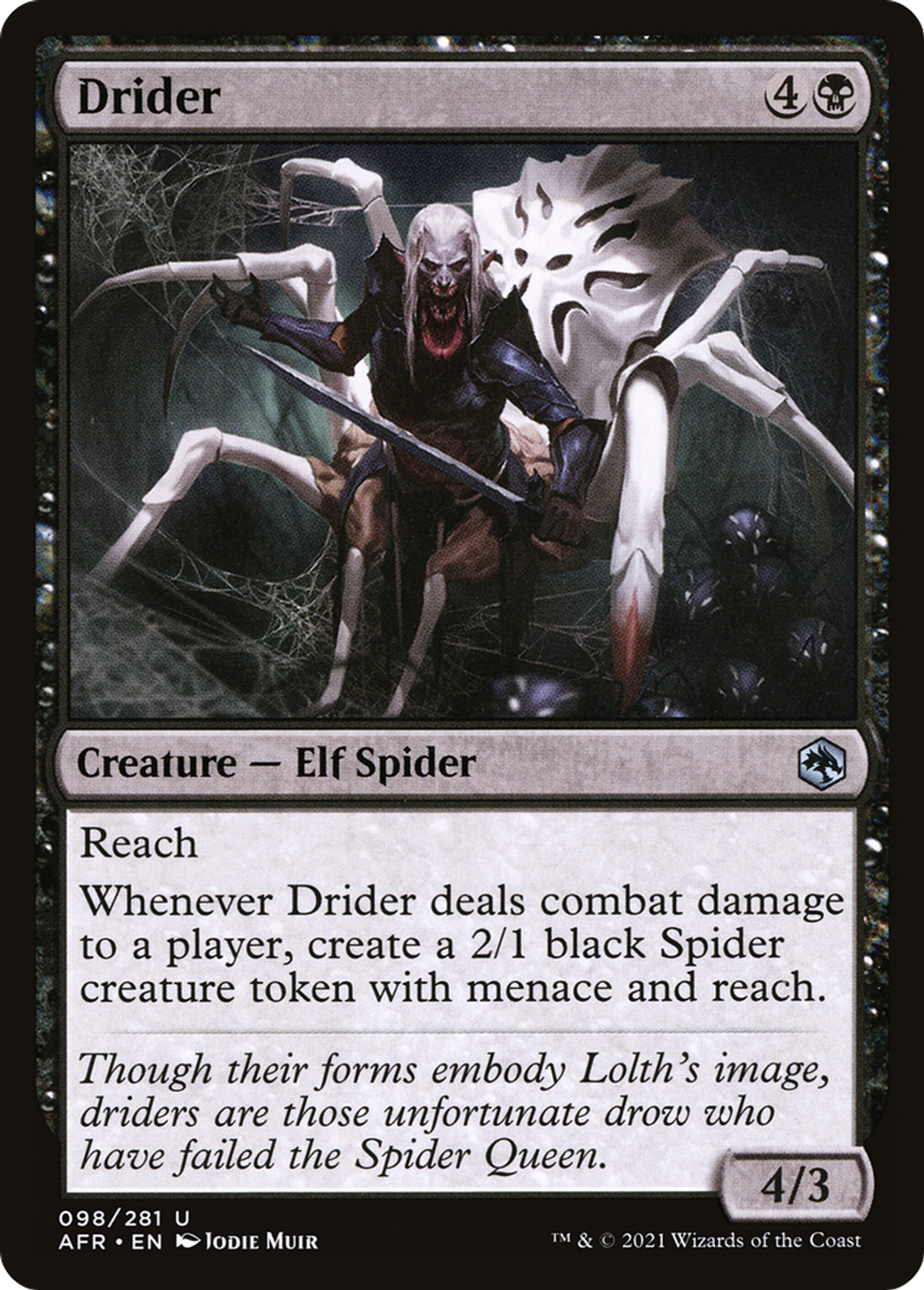 Drider — Adventures in the Forgotten Realms — Magic: The Gathering