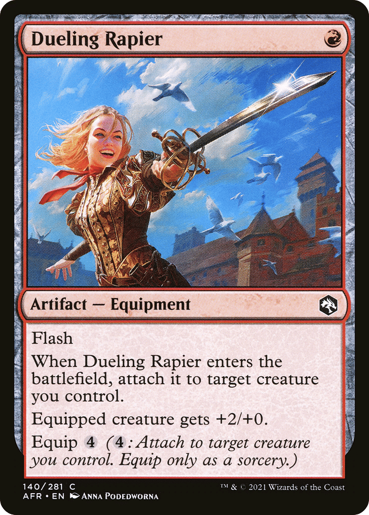 Dueling Rapier — Adventures in the Forgotten Realms — Magic: The Gathering