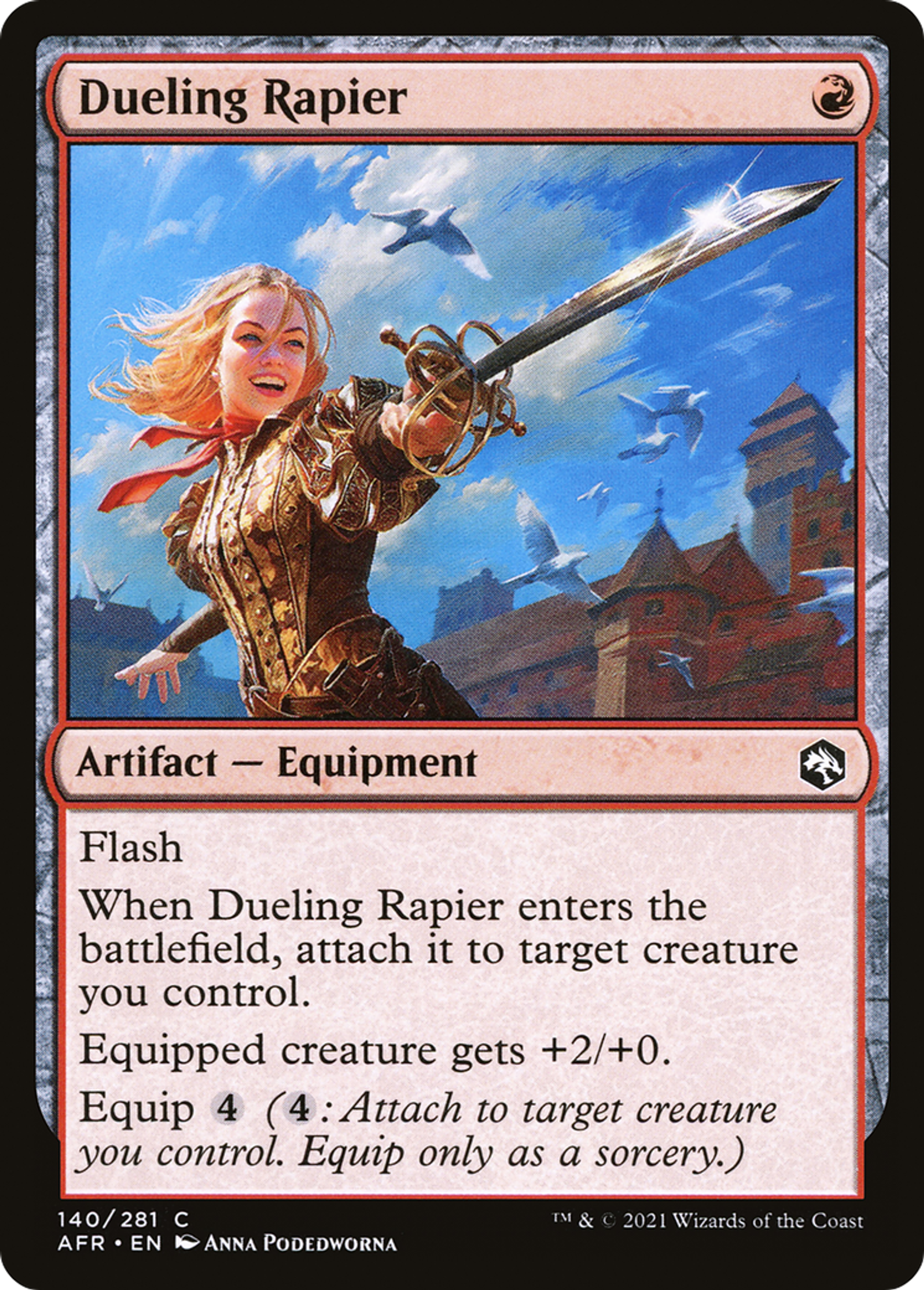Dueling Rapier — Adventures in the Forgotten Realms — Magic: The Gathering