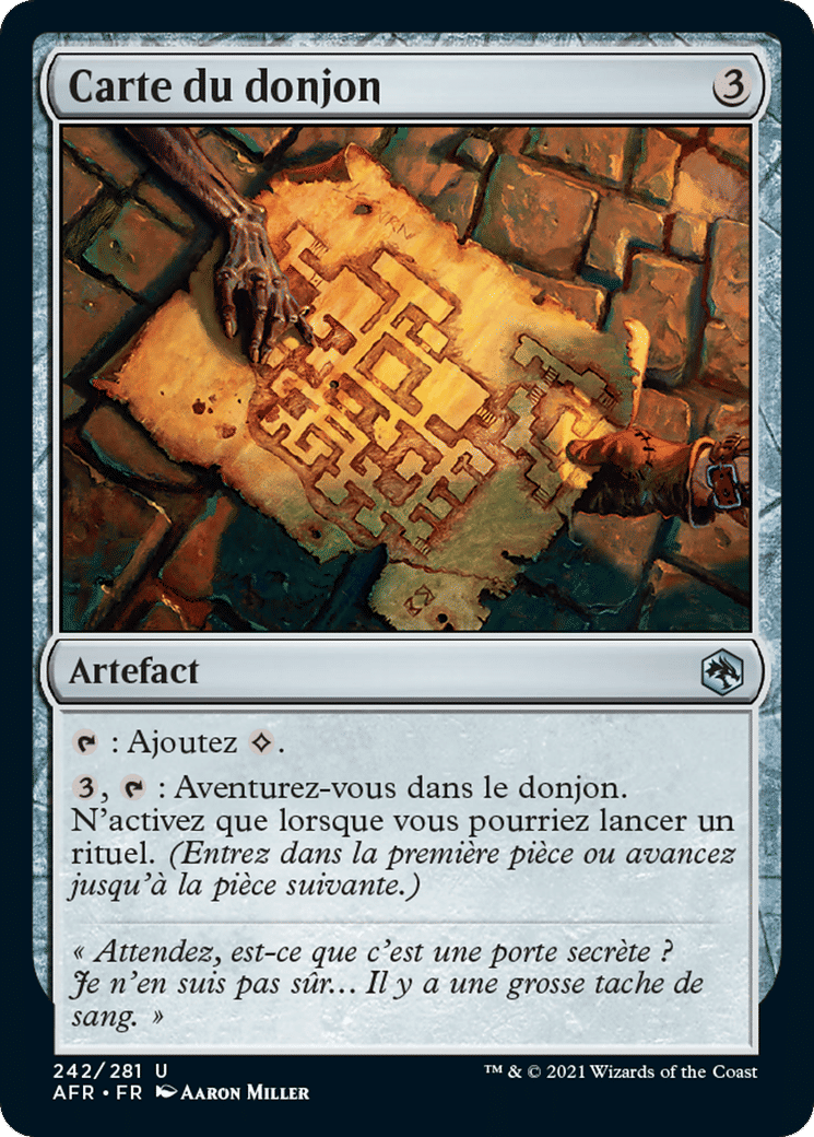 Carte du donjon — Adventures in the Forgotten Realms — Magic: The Gathering
