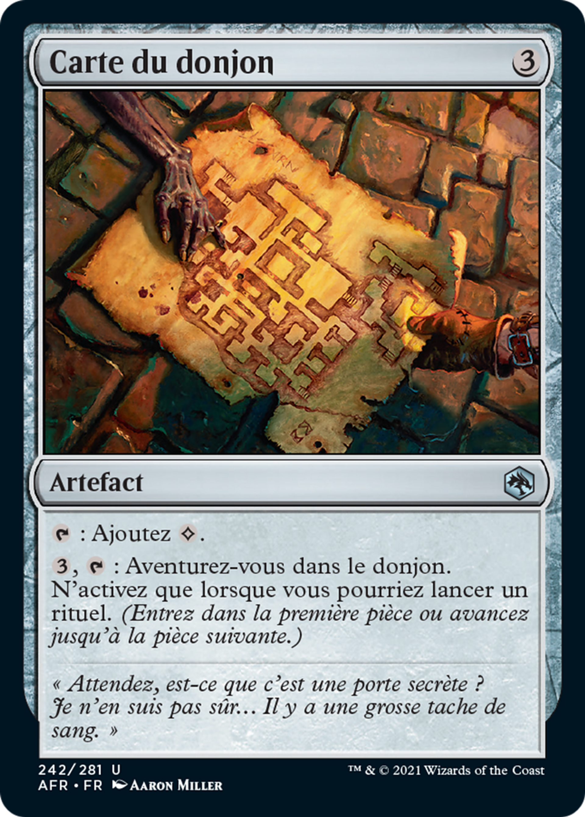Carte du donjon — Adventures in the Forgotten Realms — Magic: The Gathering