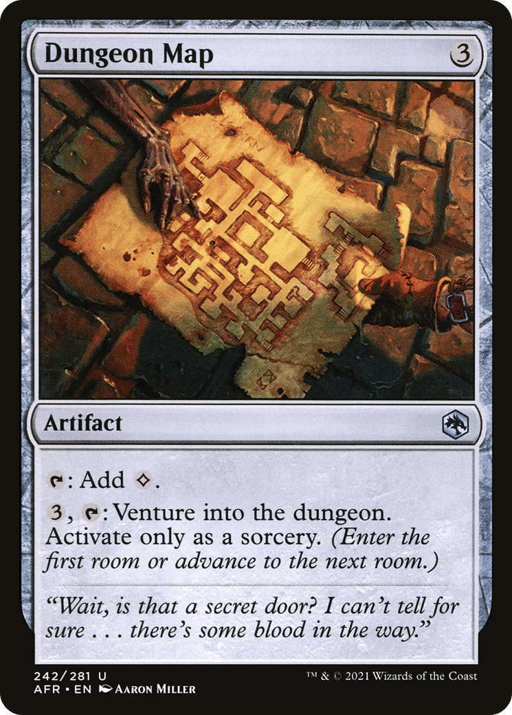 Dungeon Map — Adventures in the Forgotten Realms — Magic: The Gathering
