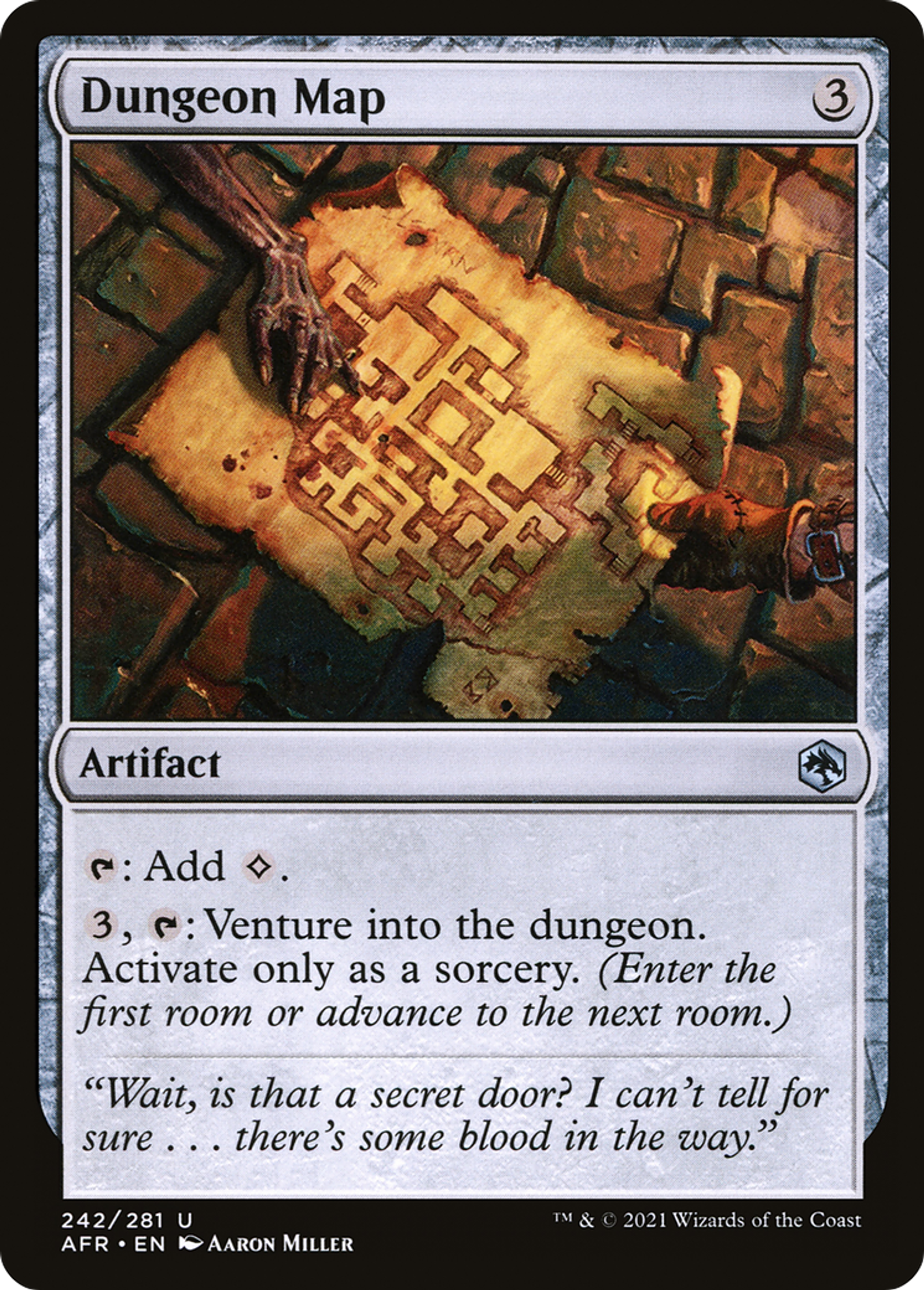 Dungeon Map — Adventures in the Forgotten Realms — Magic: The Gathering