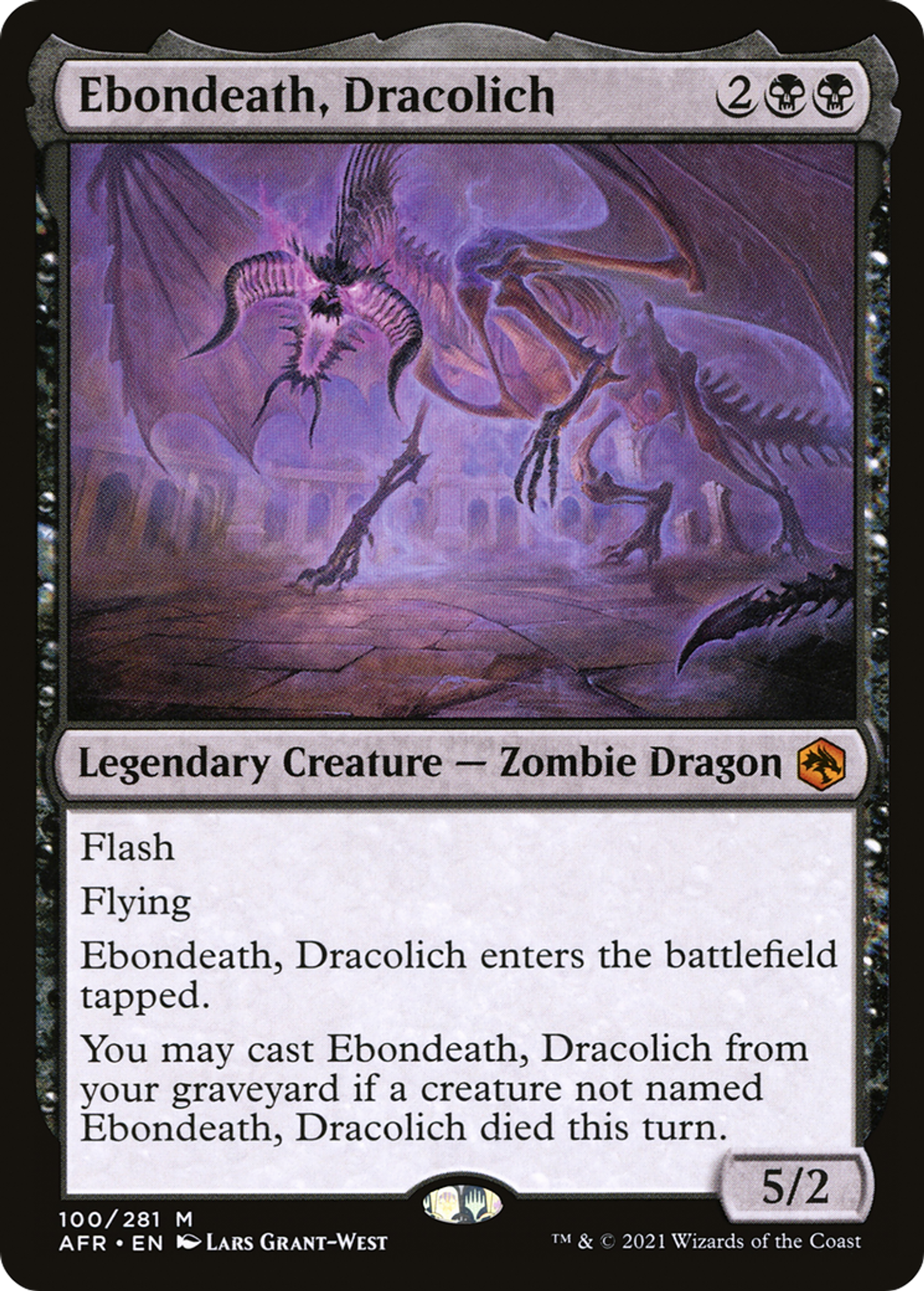Ebondeath, Dracolich — Adventures in the Forgotten Realms — Magic: The Gathering