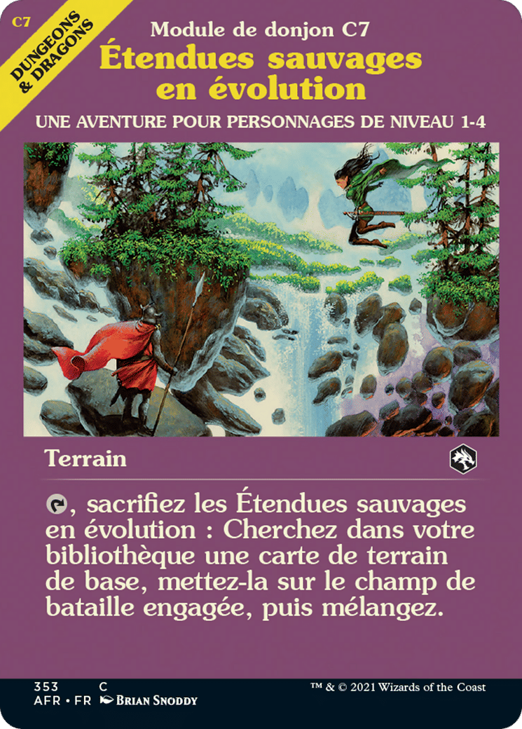 Étendues sauvages en évolution — Adventures in the Forgotten Realms — Magic: The Gathering
