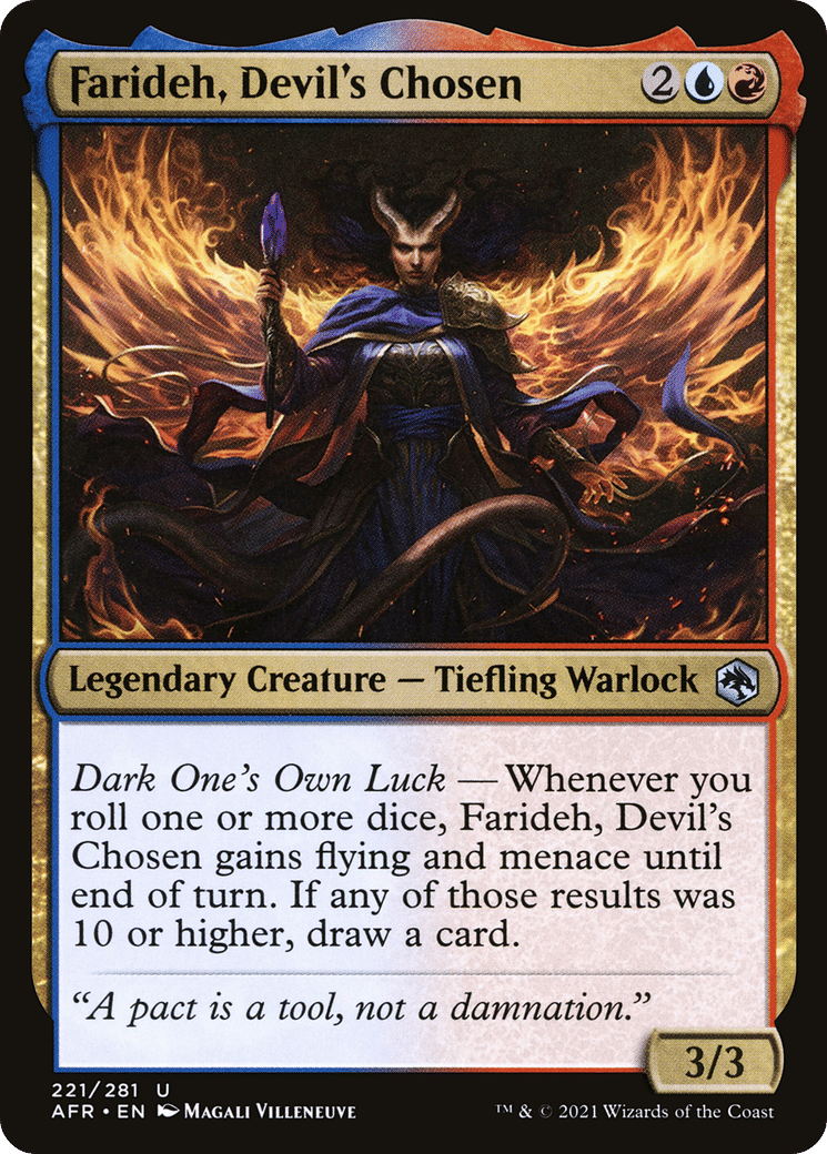 Farideh, Devil's Chosen — Adventures in the Forgotten Realms — Magic: The Gathering
