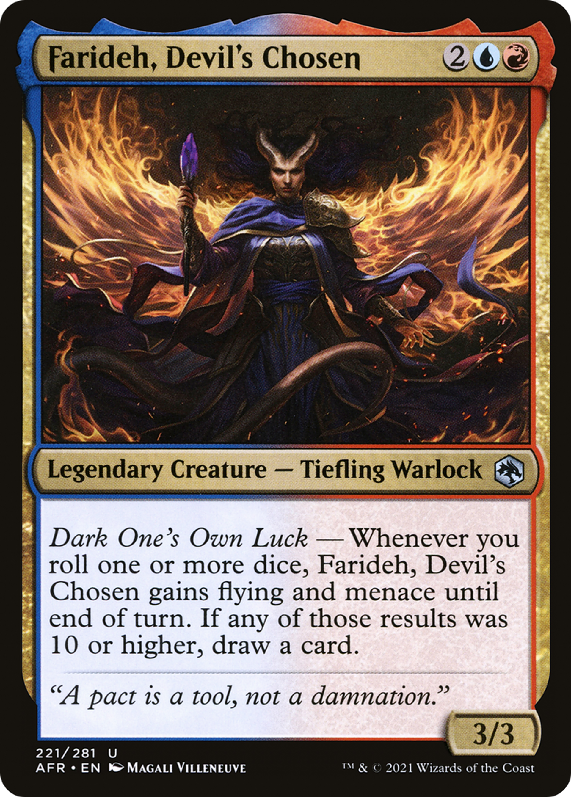 Farideh, Devil's Chosen — Adventures in the Forgotten Realms — Magic: The Gathering