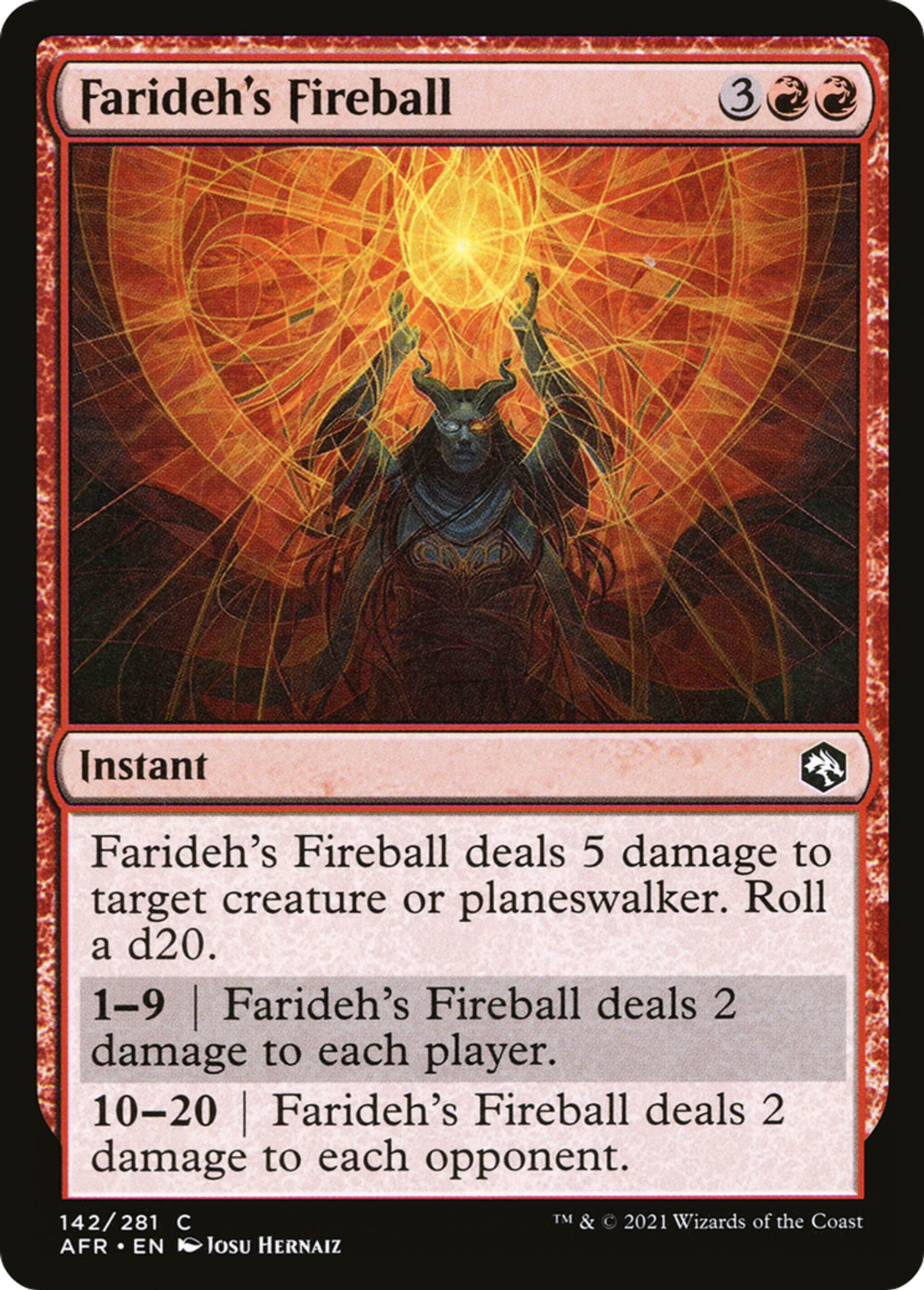Farideh's Fireball — Adventures in the Forgotten Realms — Magic: The Gathering