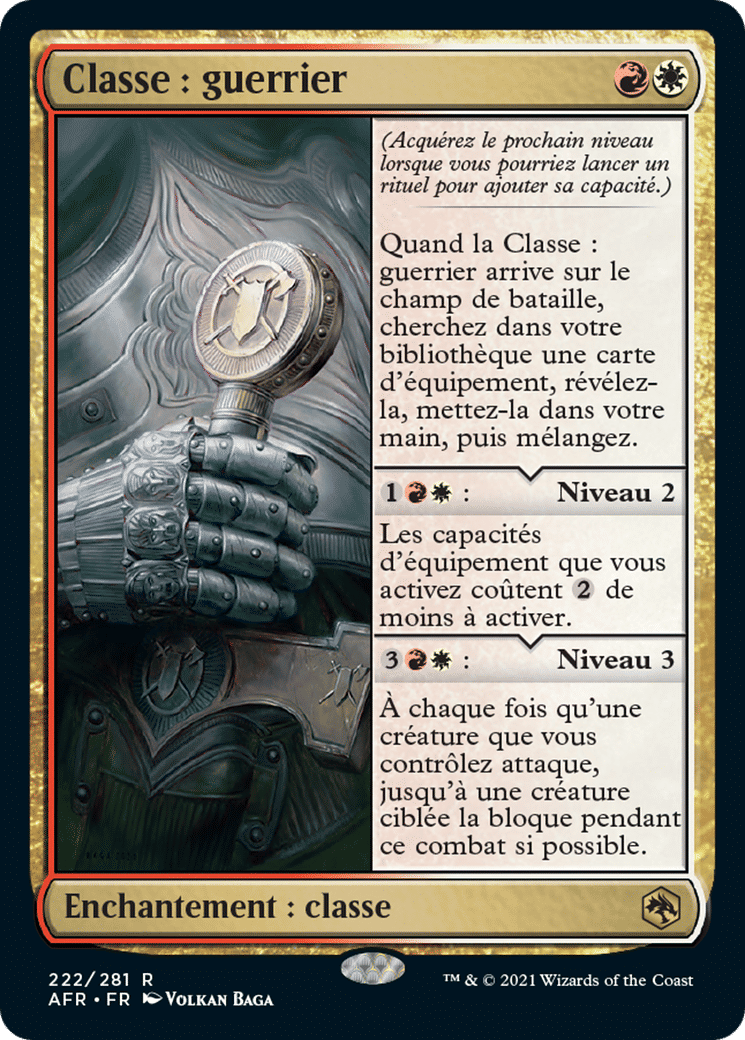 Classe : guerrier — Adventures in the Forgotten Realms — Magic: The Gathering