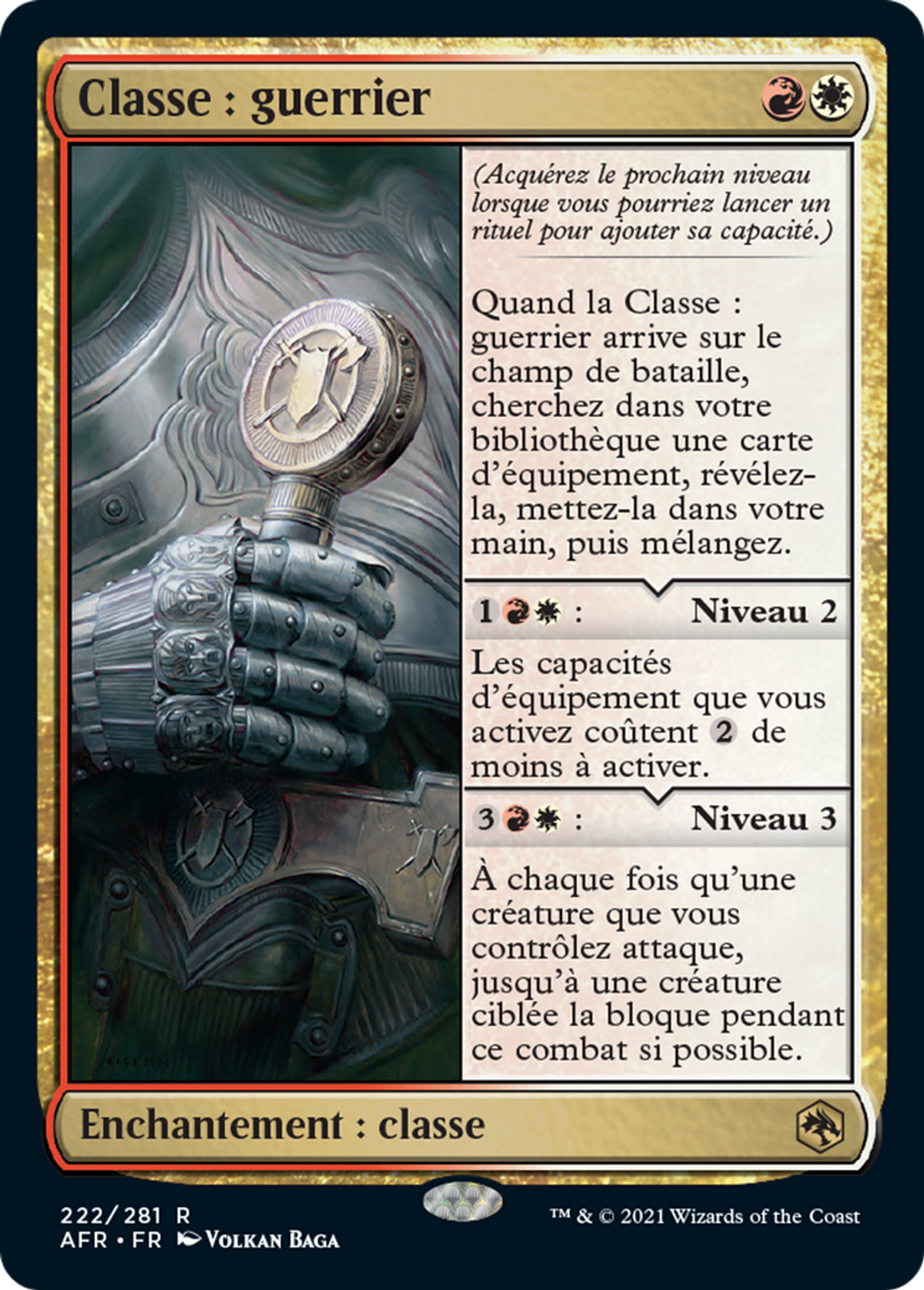 Classe : guerrier — Adventures in the Forgotten Realms — Magic: The Gathering