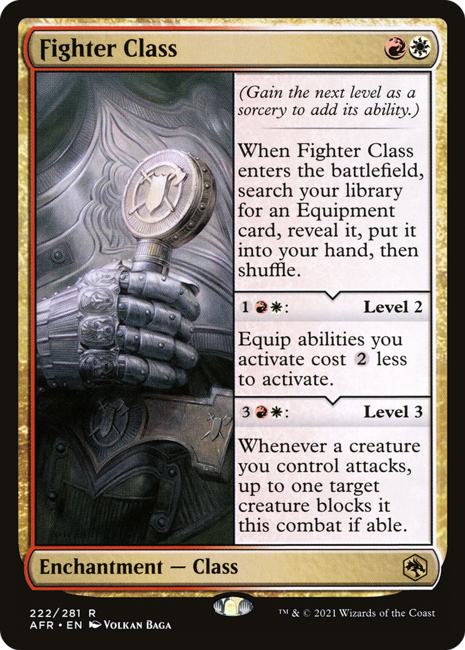 Classe : guerrier — Adventures in the Forgotten Realms — Magic: The Gathering