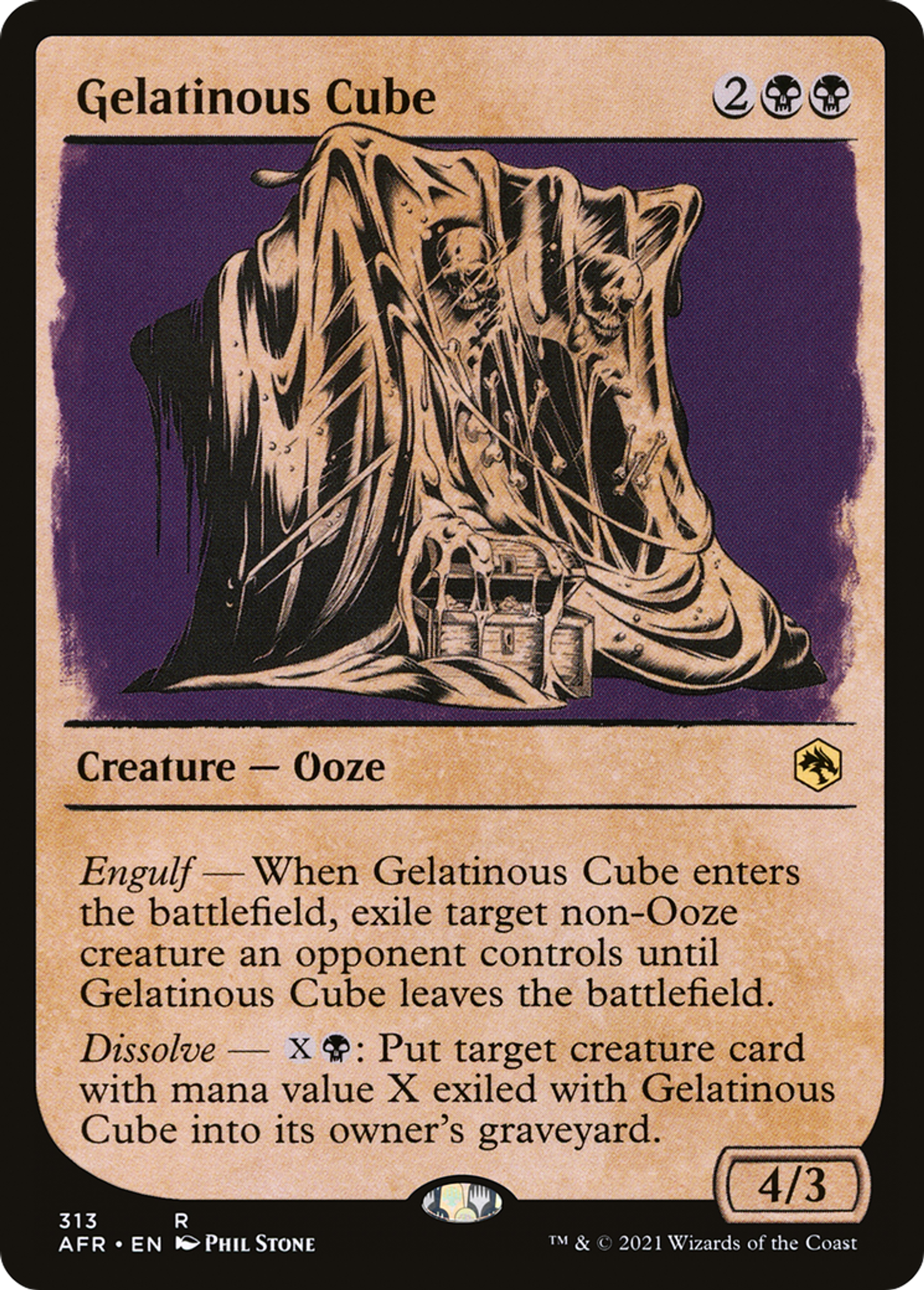 Gelatinous Cube — Adventures in the Forgotten Realms — Magic: The Gathering