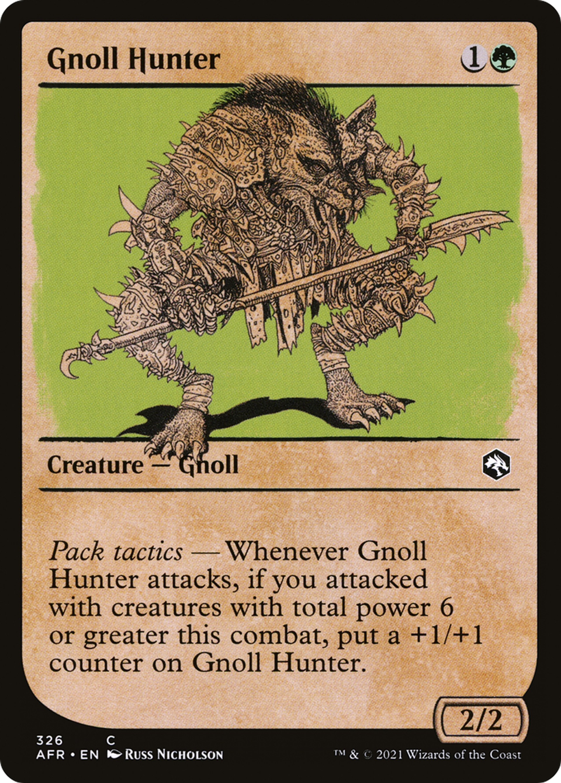 Gnoll Hunter — Adventures in the Forgotten Realms — Magic: The Gathering
