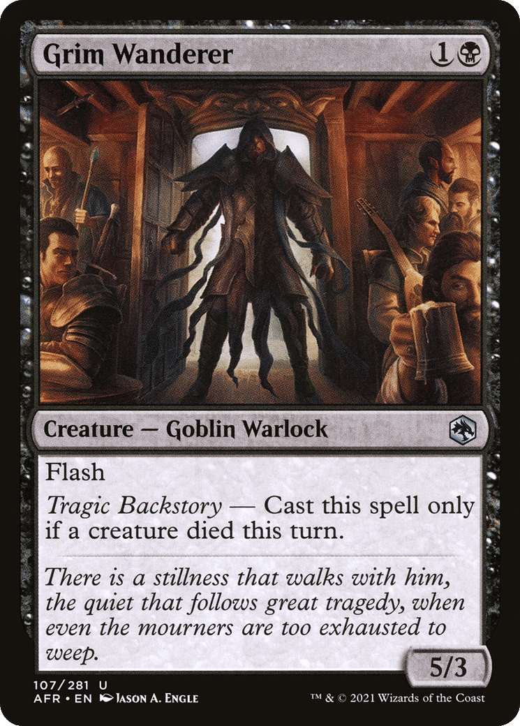 Grim Wanderer — Adventures in the Forgotten Realms — Magic: The Gathering