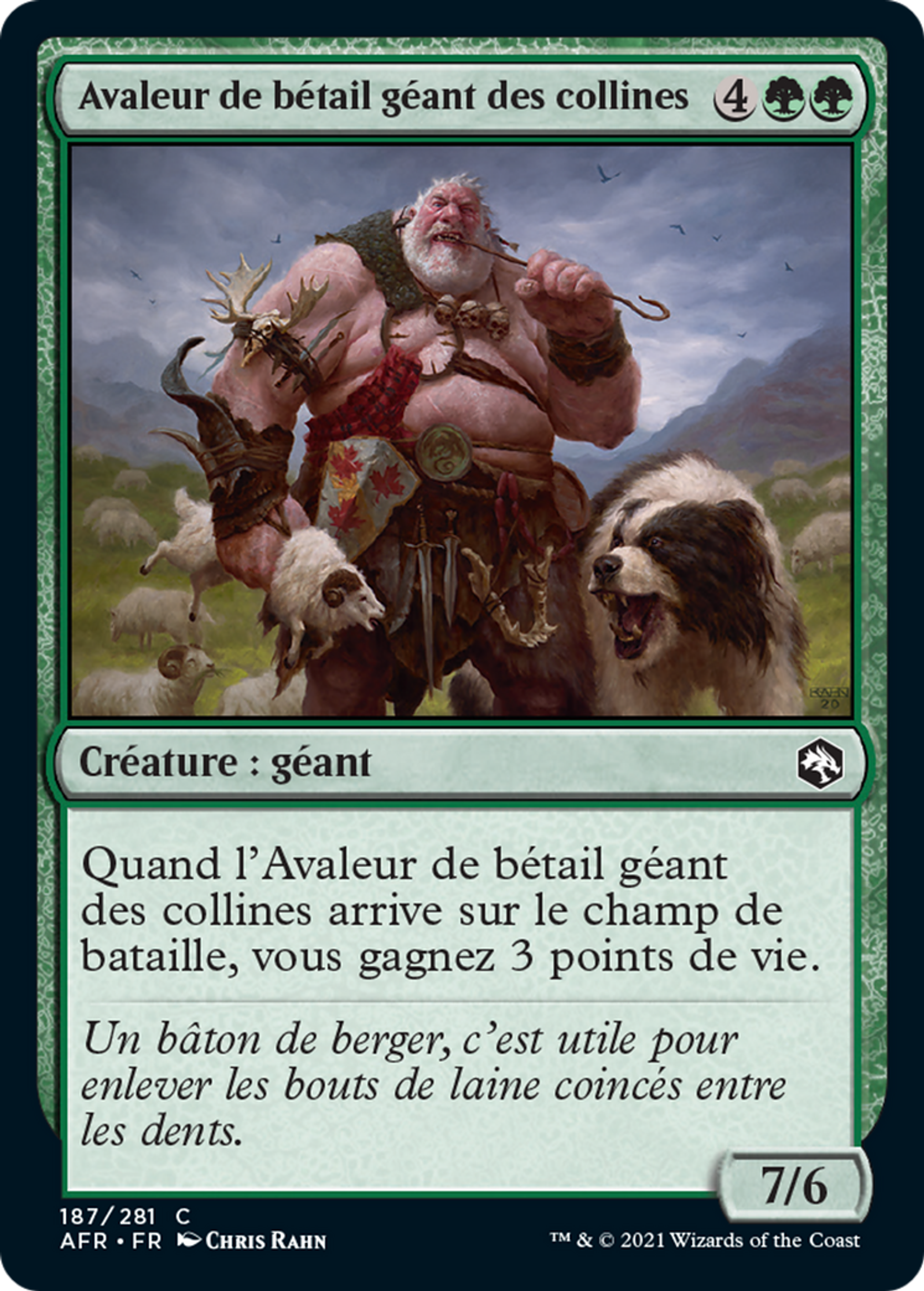 Avaleur de bétail géant des collines — Adventures in the Forgotten Realms — Magic: The Gathering