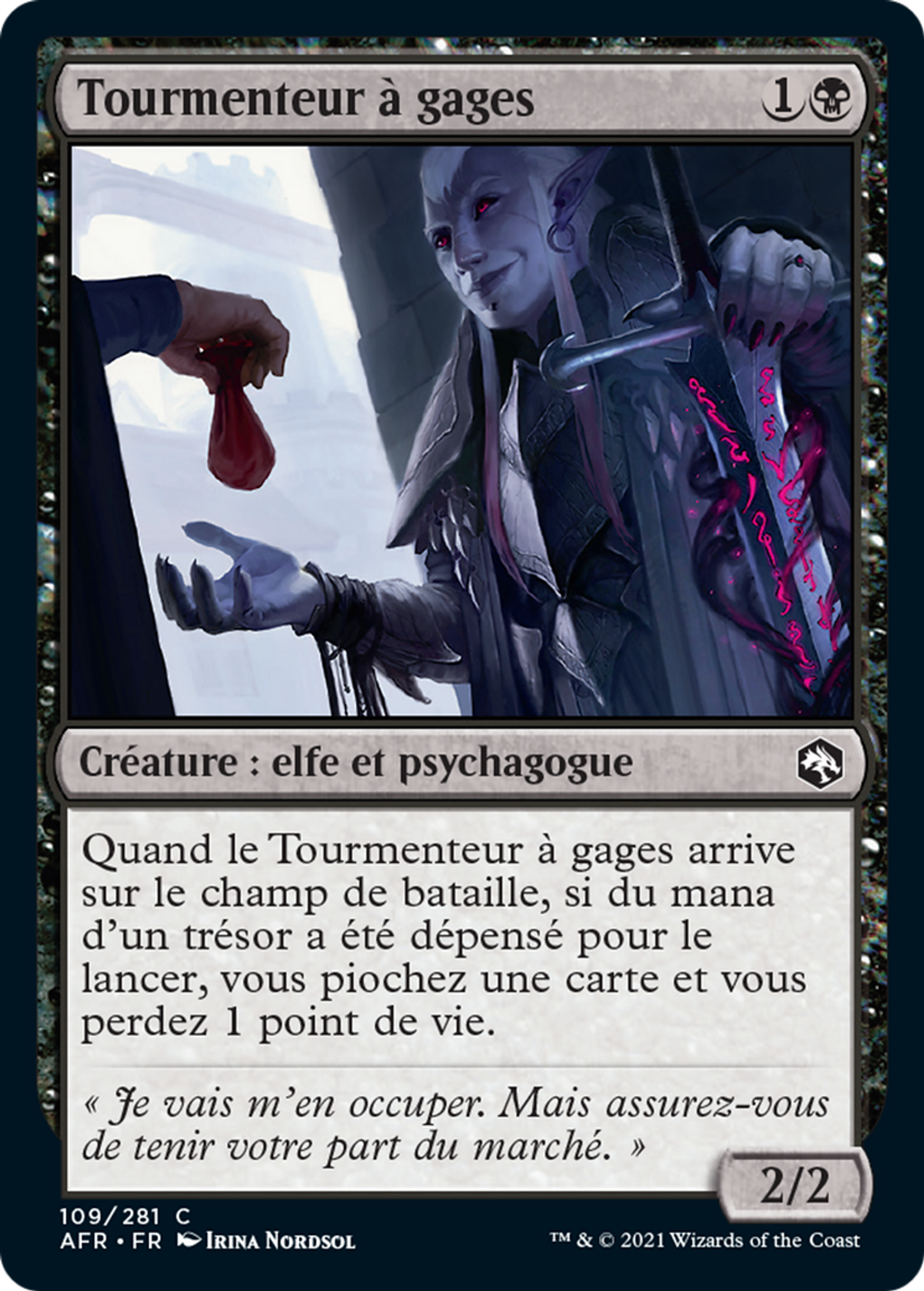 Tourmenteur à gages — Adventures in the Forgotten Realms — Magic: The Gathering
