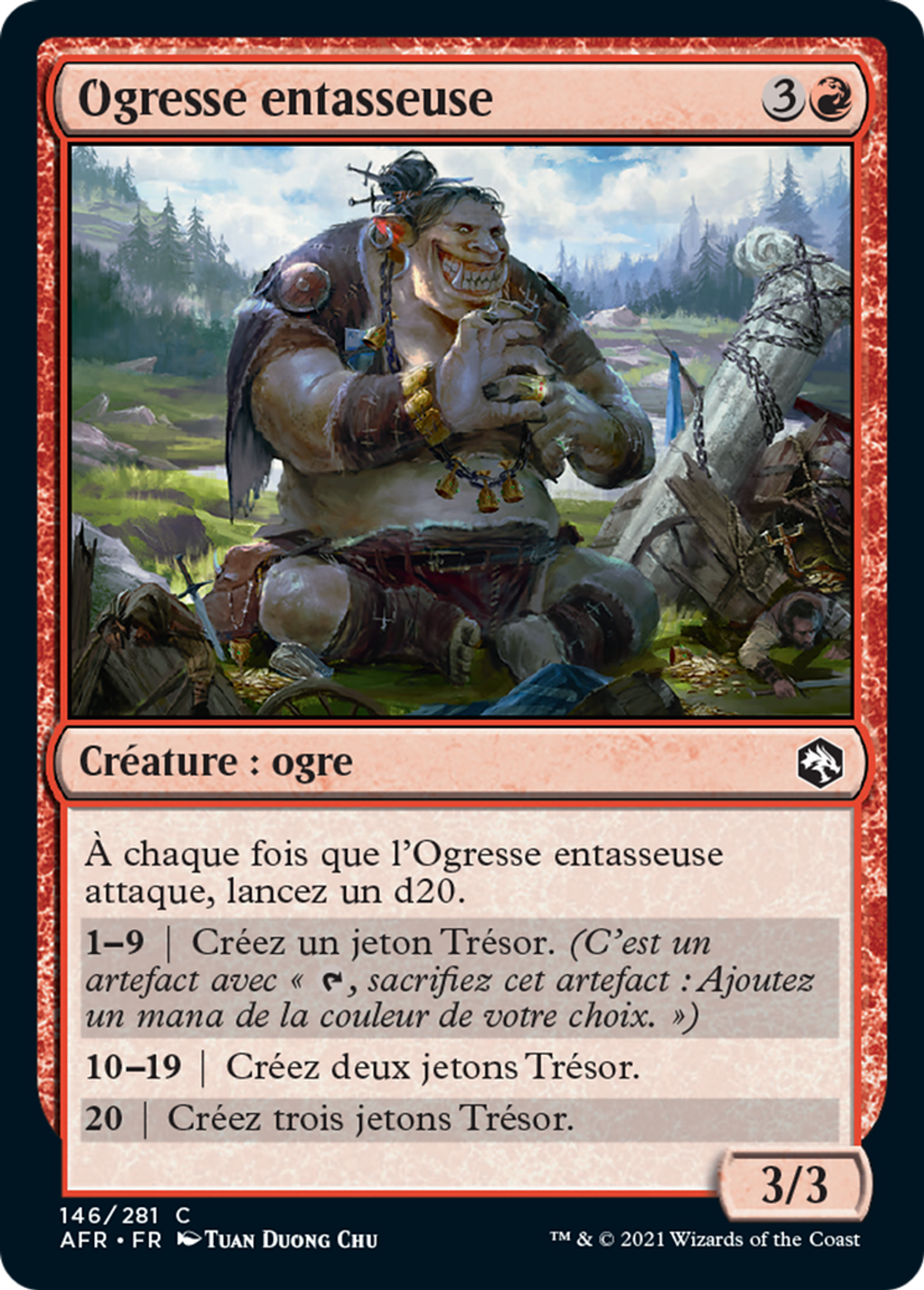 Ogresse entasseuse — Adventures in the Forgotten Realms — Magic: The Gathering