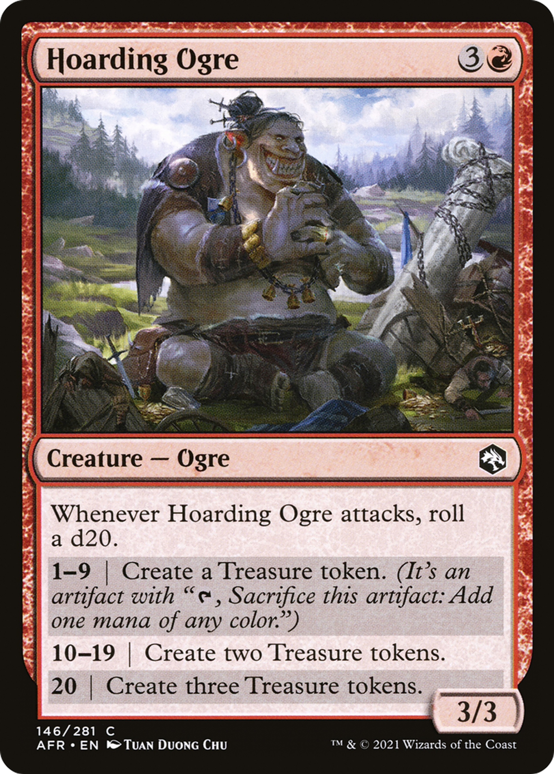 Hoarding Ogre — Adventures in the Forgotten Realms — Magic: The Gathering