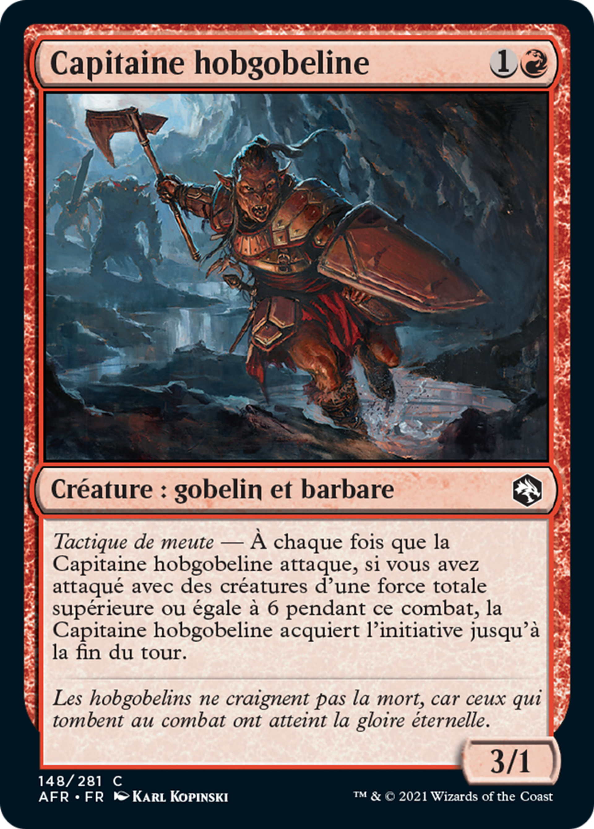 Capitaine hobgobeline — Adventures in the Forgotten Realms — Magic: The Gathering