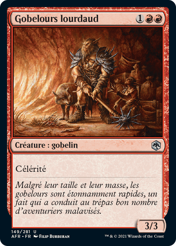 Gobelours lourdaud — Adventures in the Forgotten Realms — Magic: The Gathering