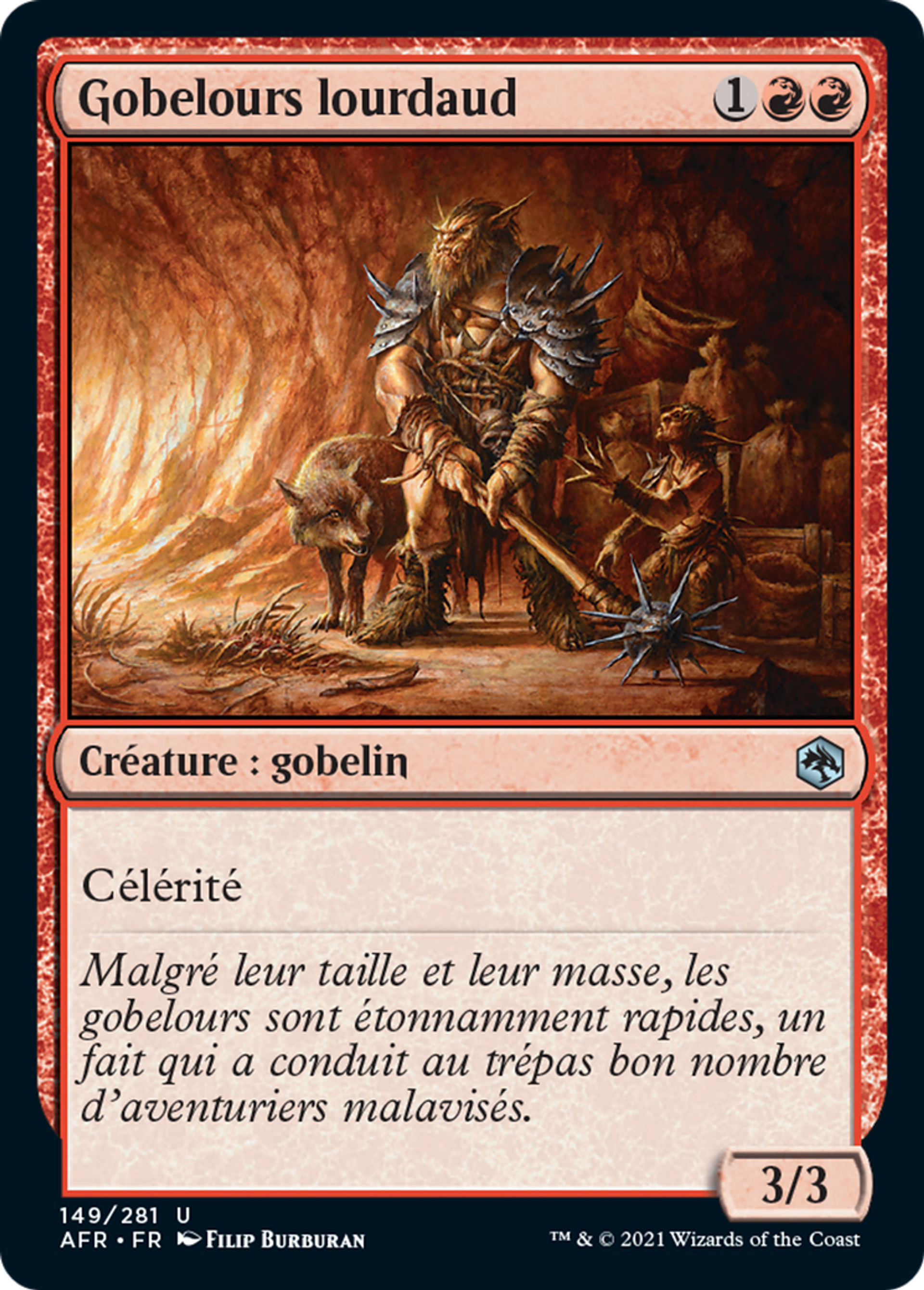Gobelours lourdaud — Adventures in the Forgotten Realms — Magic: The Gathering
