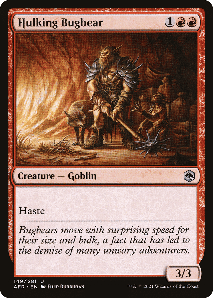 Hulking Bugbear — Adventures in the Forgotten Realms — Magic: The Gathering