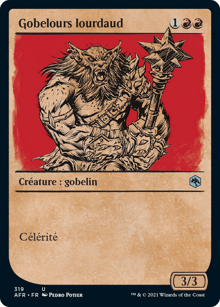Gobelours lourdaud — Adventures in the Forgotten Realms — Magic: The Gathering