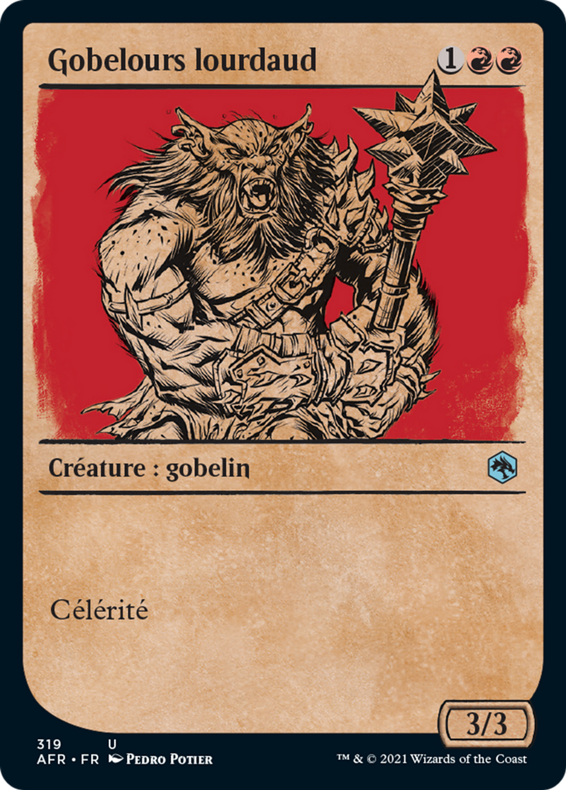 Gobelours lourdaud — Adventures in the Forgotten Realms — Magic: The Gathering
