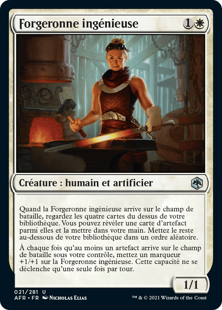 Forgeronne ingénieuse — Adventures in the Forgotten Realms — Magic: The Gathering