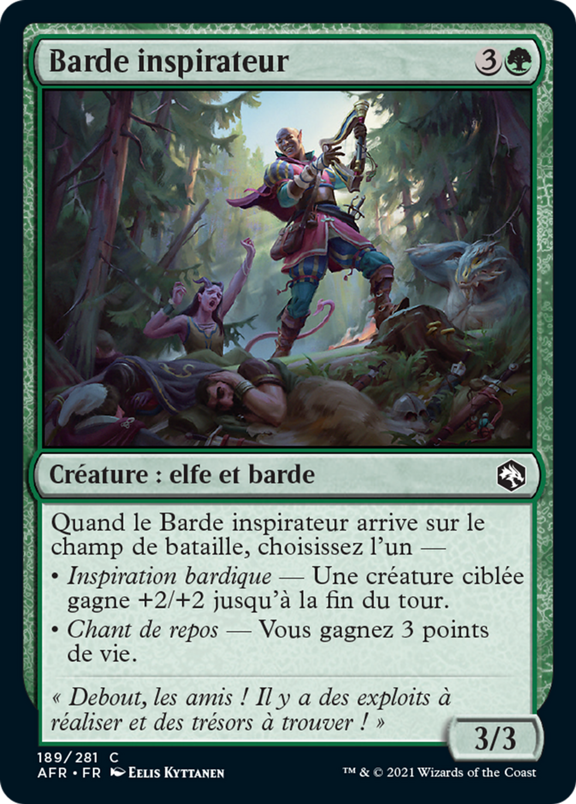 Barde inspirateur — Adventures in the Forgotten Realms — Magic: The Gathering