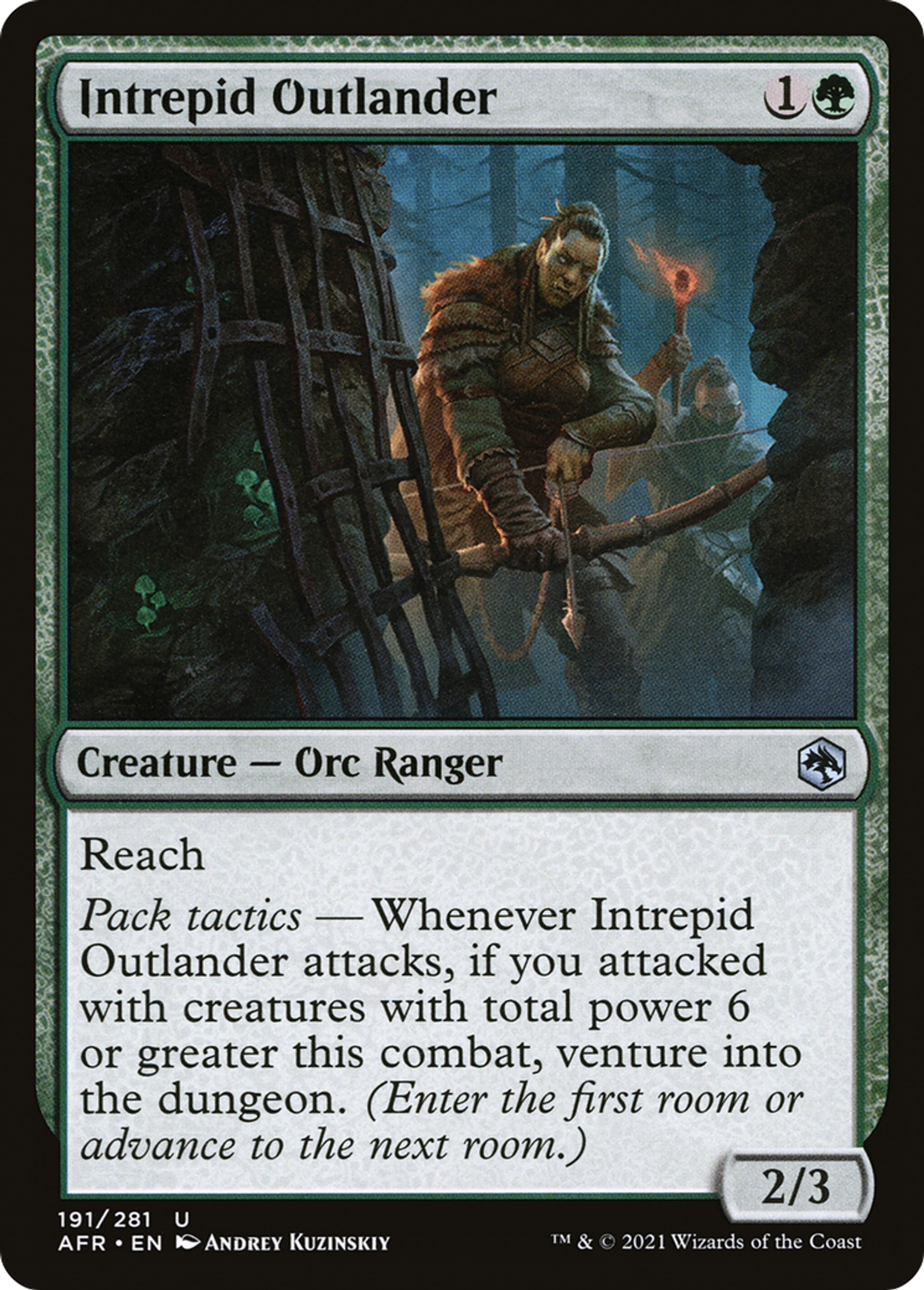 Intrepid Outlander — Adventures in the Forgotten Realms — Magic: The Gathering