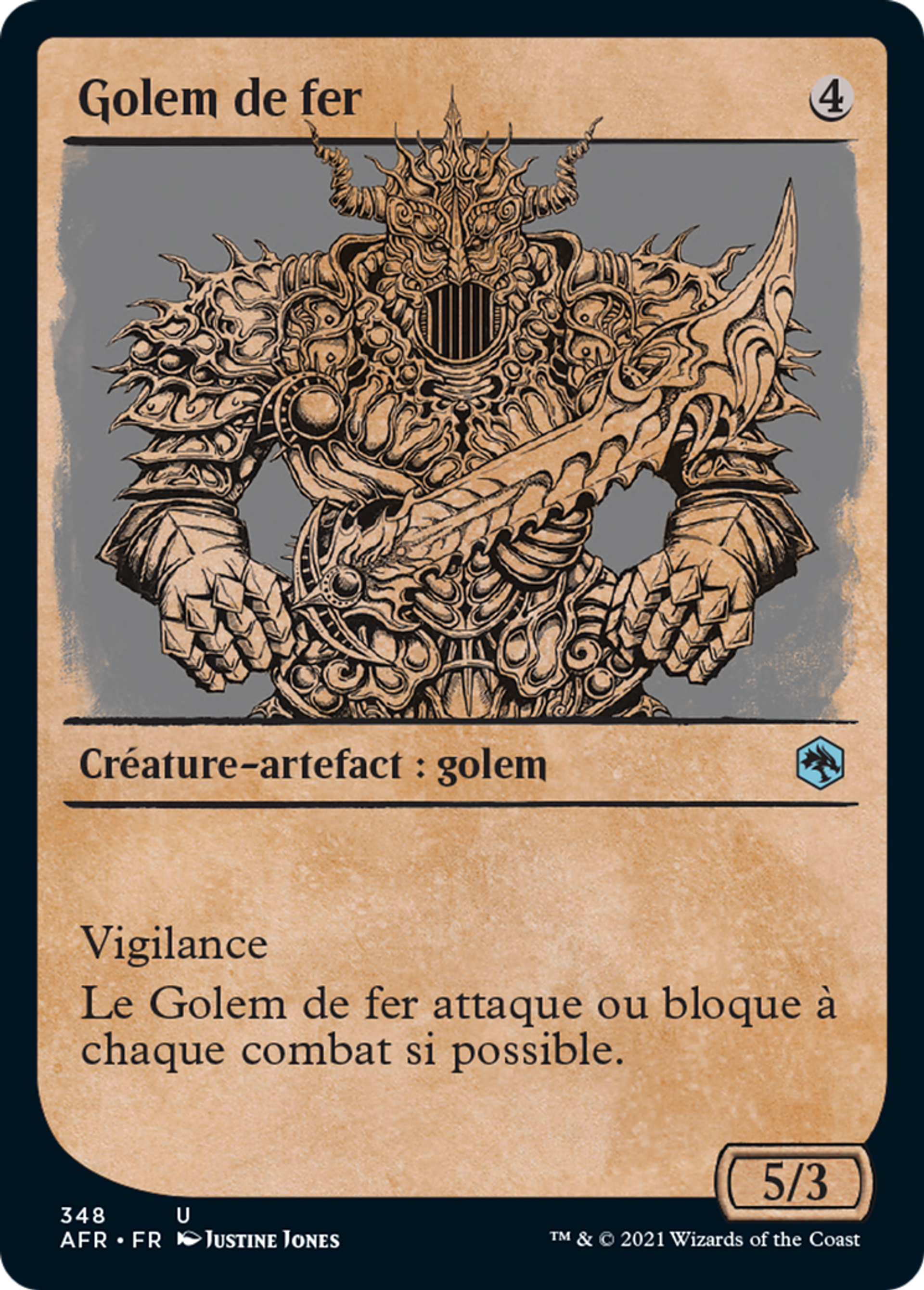Golem de fer — Adventures in the Forgotten Realms — Magic: The Gathering
