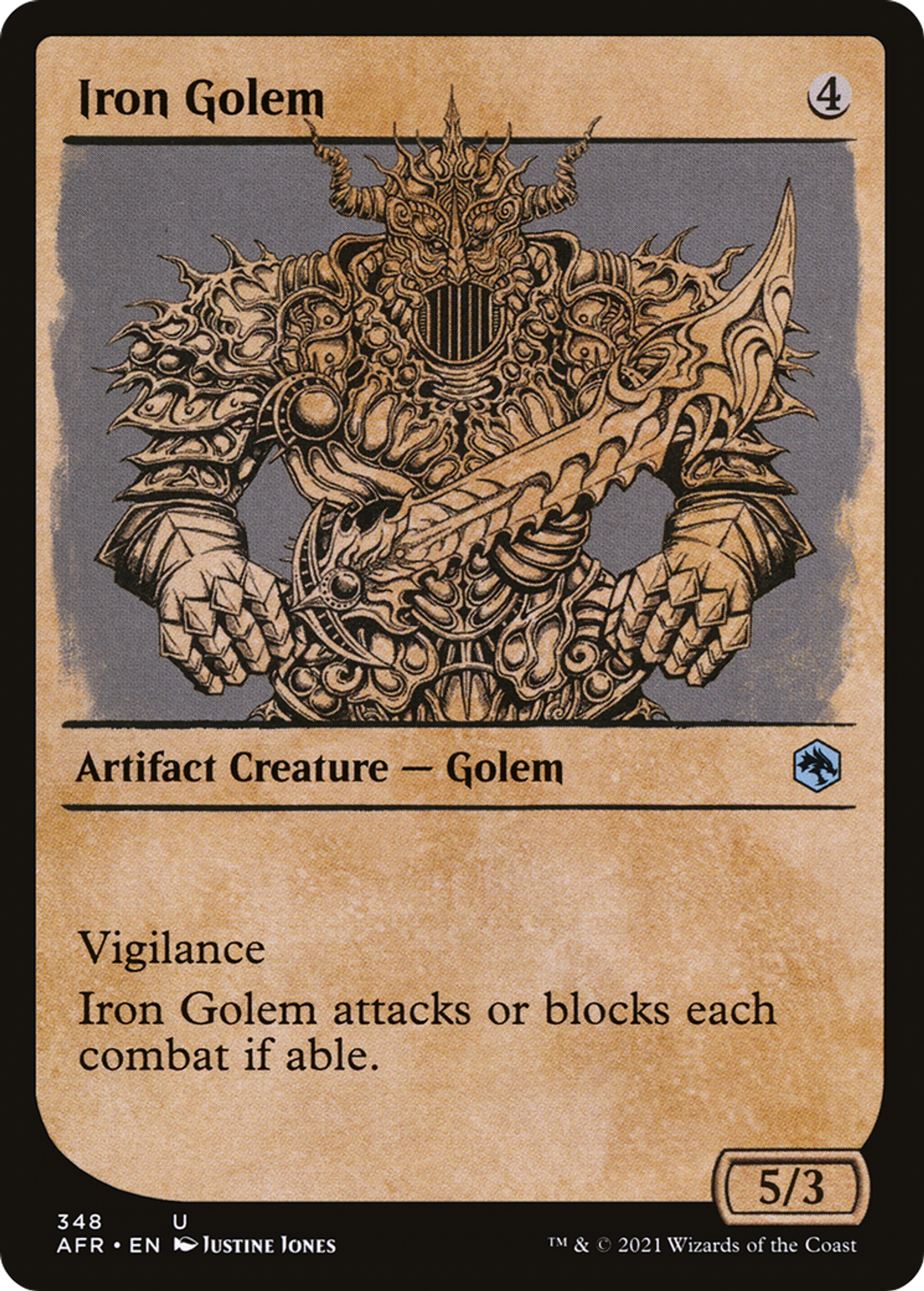 Iron Golem — Adventures in the Forgotten Realms — Magic: The Gathering