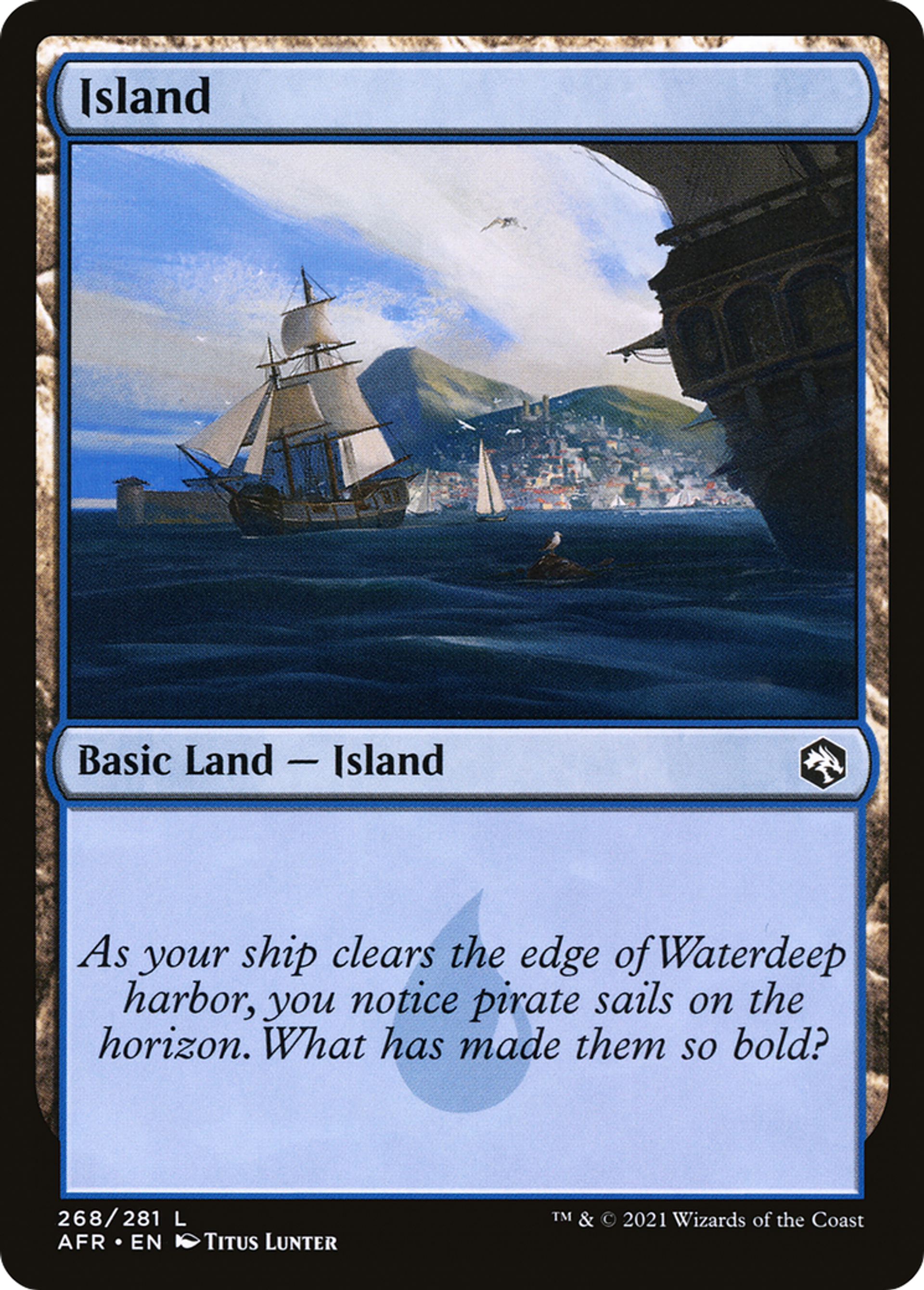 Island — Adventures in the Forgotten Realms — Magic: The Gathering