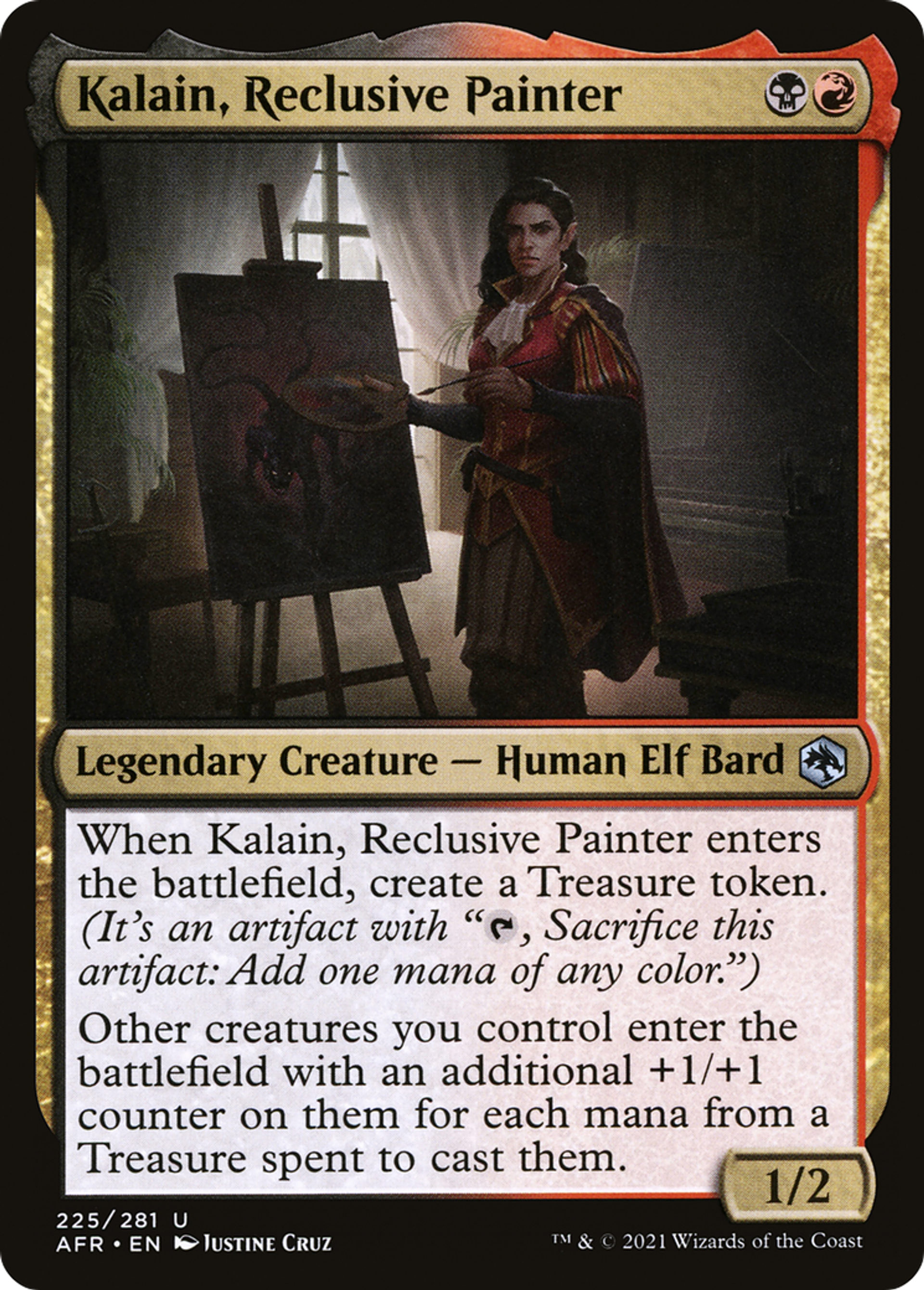 Kalain, Reclusive Painter — Adventures in the Forgotten Realms — Magic: The Gathering