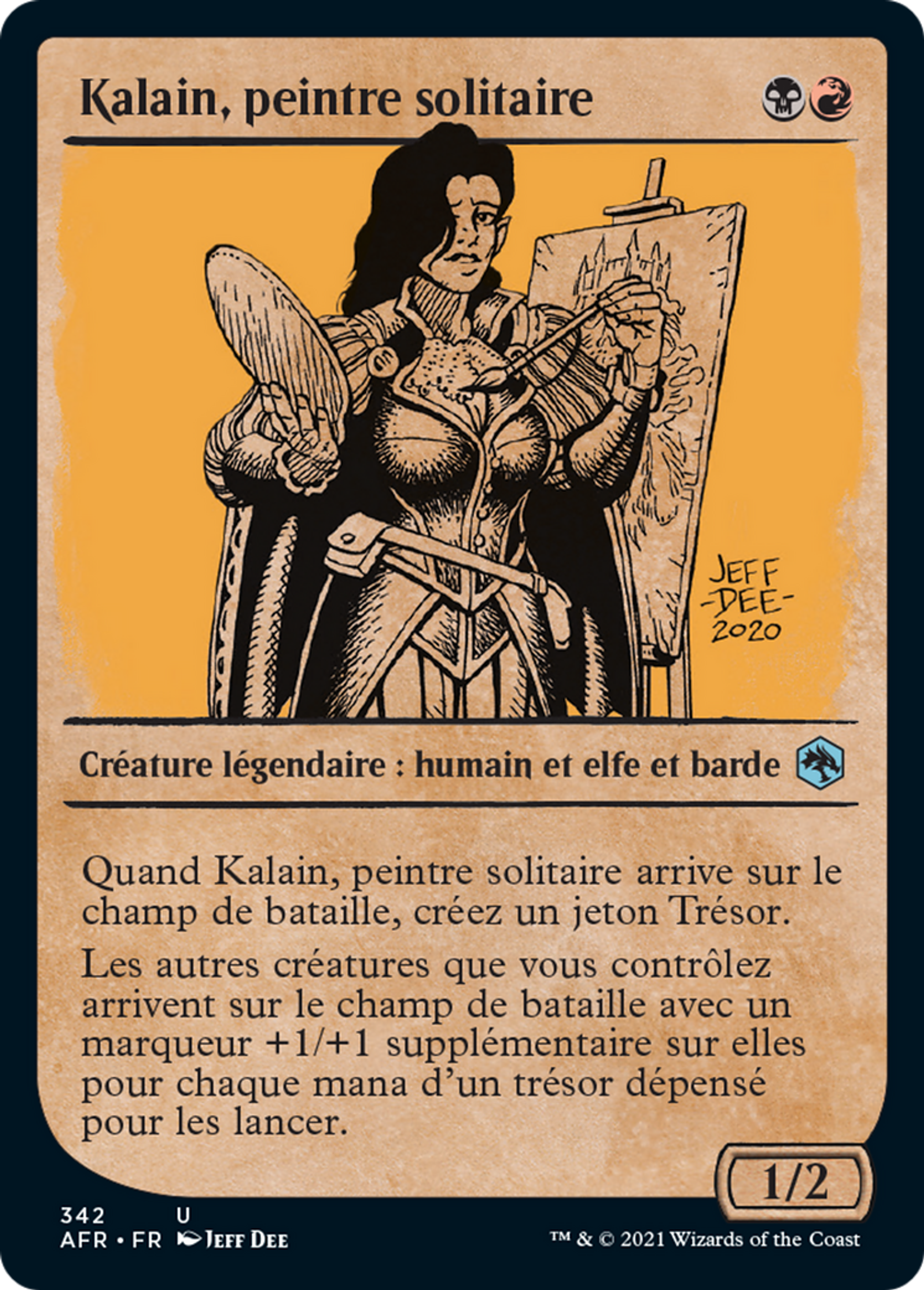 Kalain, peintre solitaire — Adventures in the Forgotten Realms — Magic: The Gathering