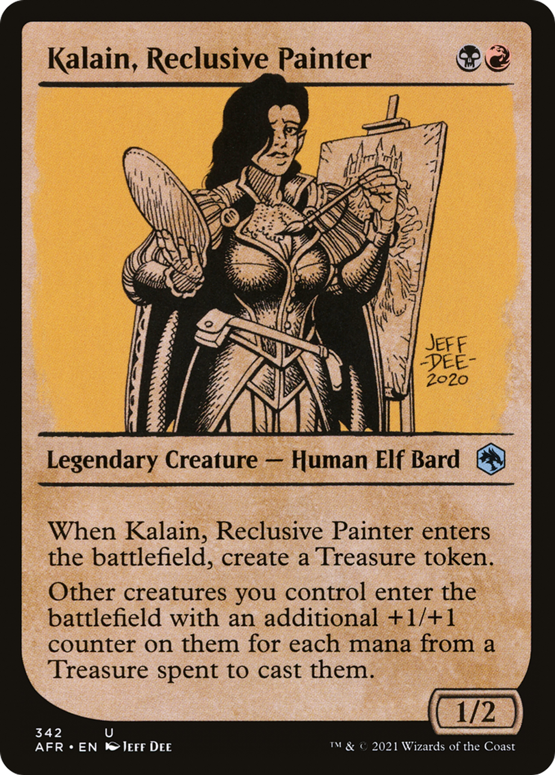 Kalain, Reclusive Painter — Adventures in the Forgotten Realms — Magic: The Gathering
