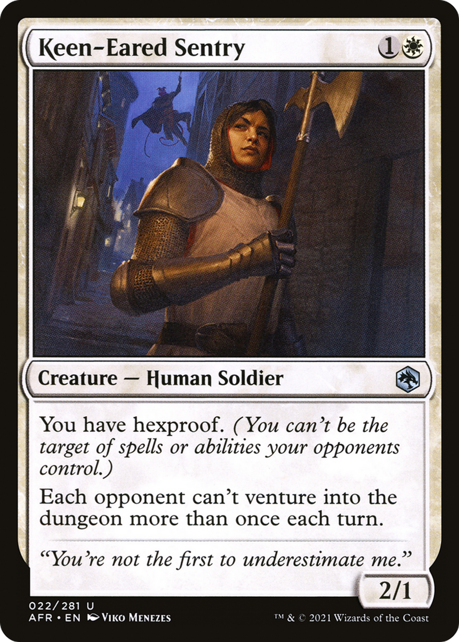 Keen-Eared Sentry — Adventures in the Forgotten Realms — Magic: The Gathering
