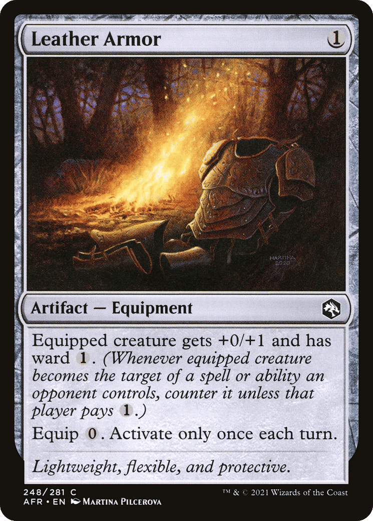 Leather Armor — Adventures in the Forgotten Realms — Magic: The Gathering