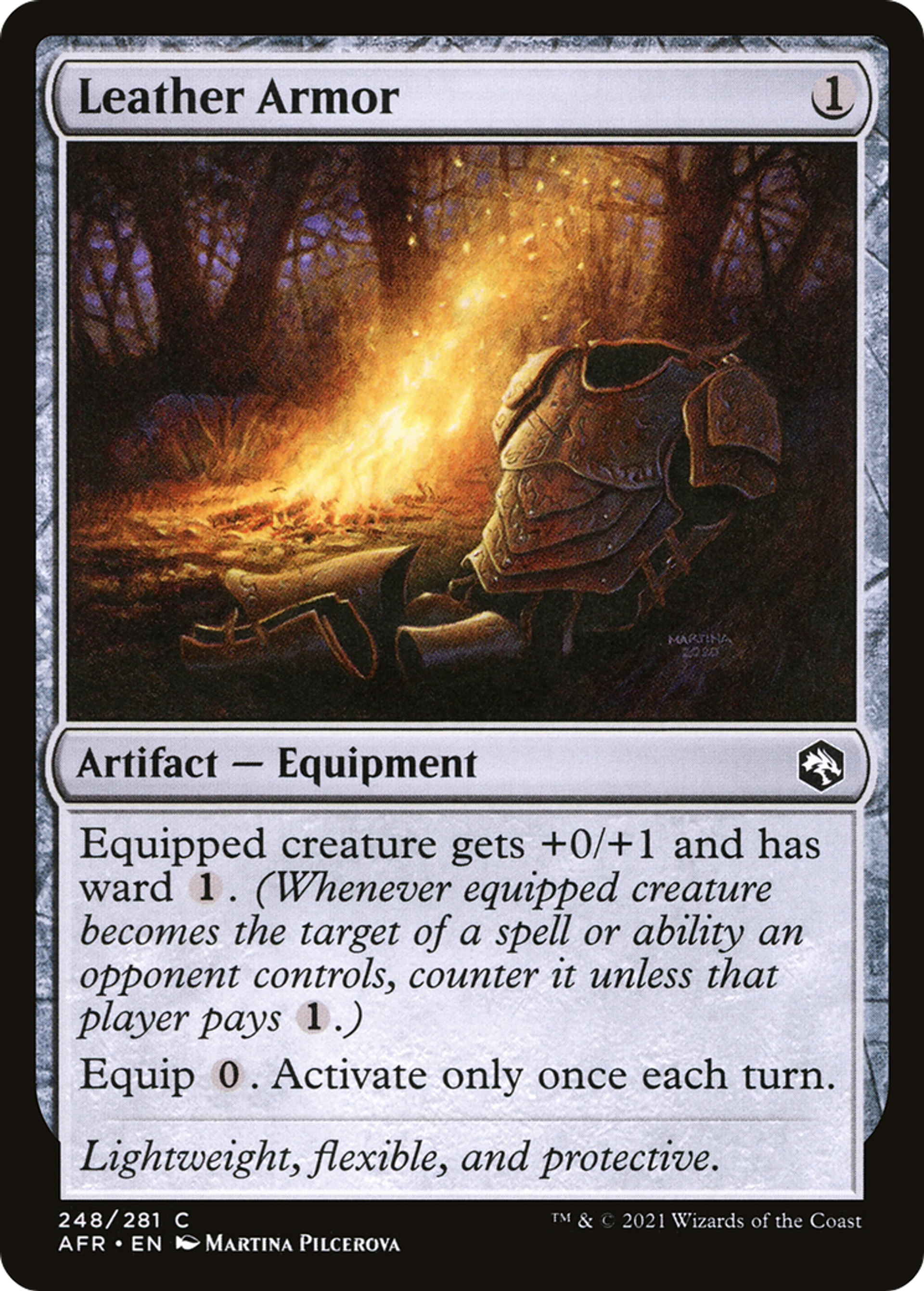 Leather Armor — Adventures in the Forgotten Realms — Magic: The Gathering